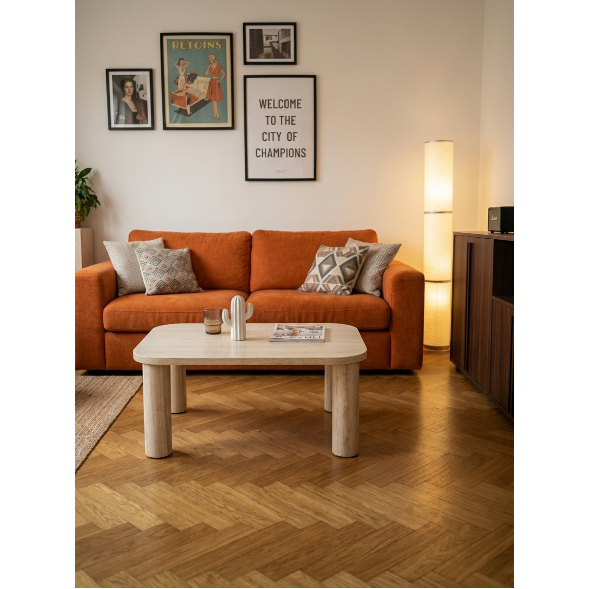 Hjem Design Solar Rectangular Coffee Table