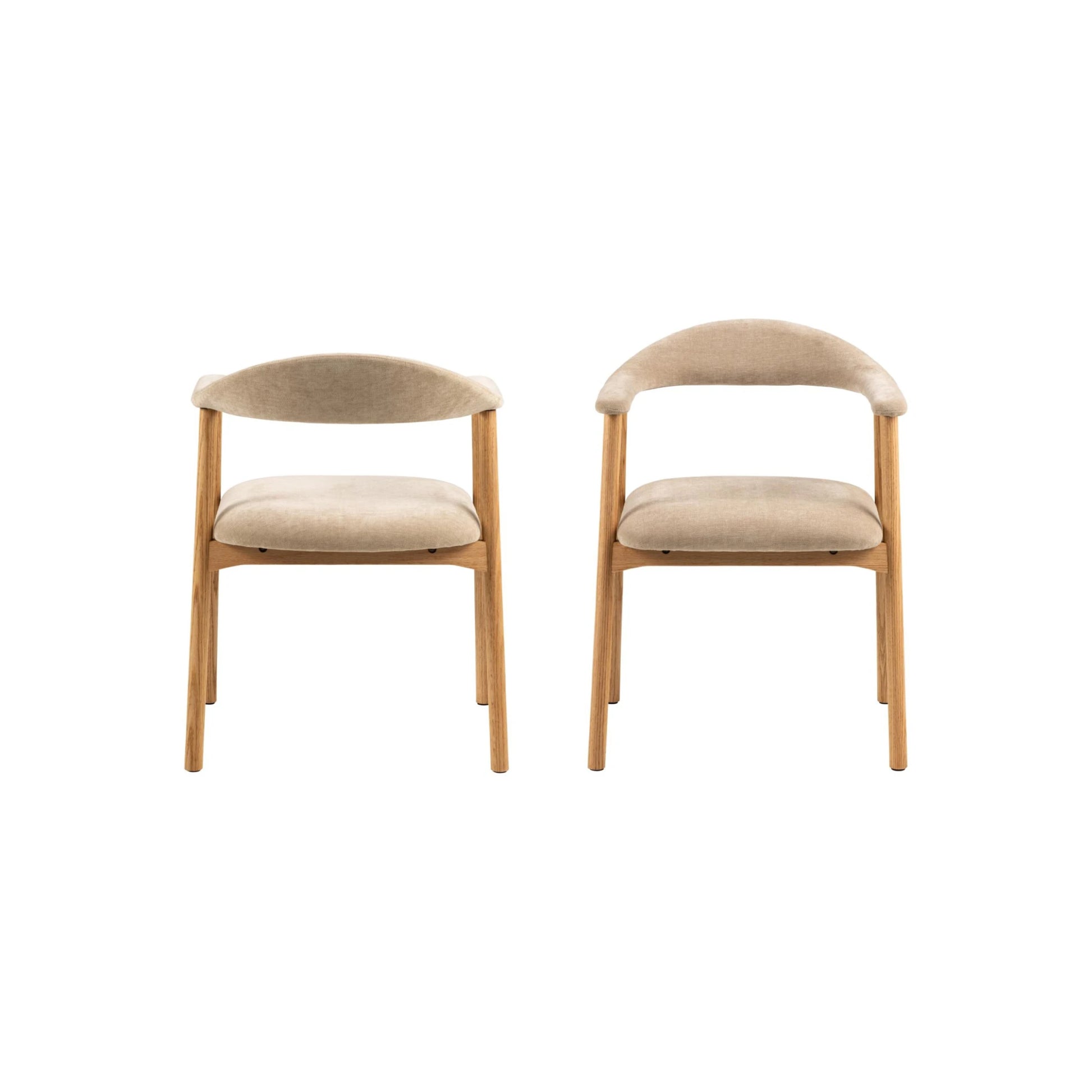 Hjem Design Addi Dining Chair with Armrest, Set of 2