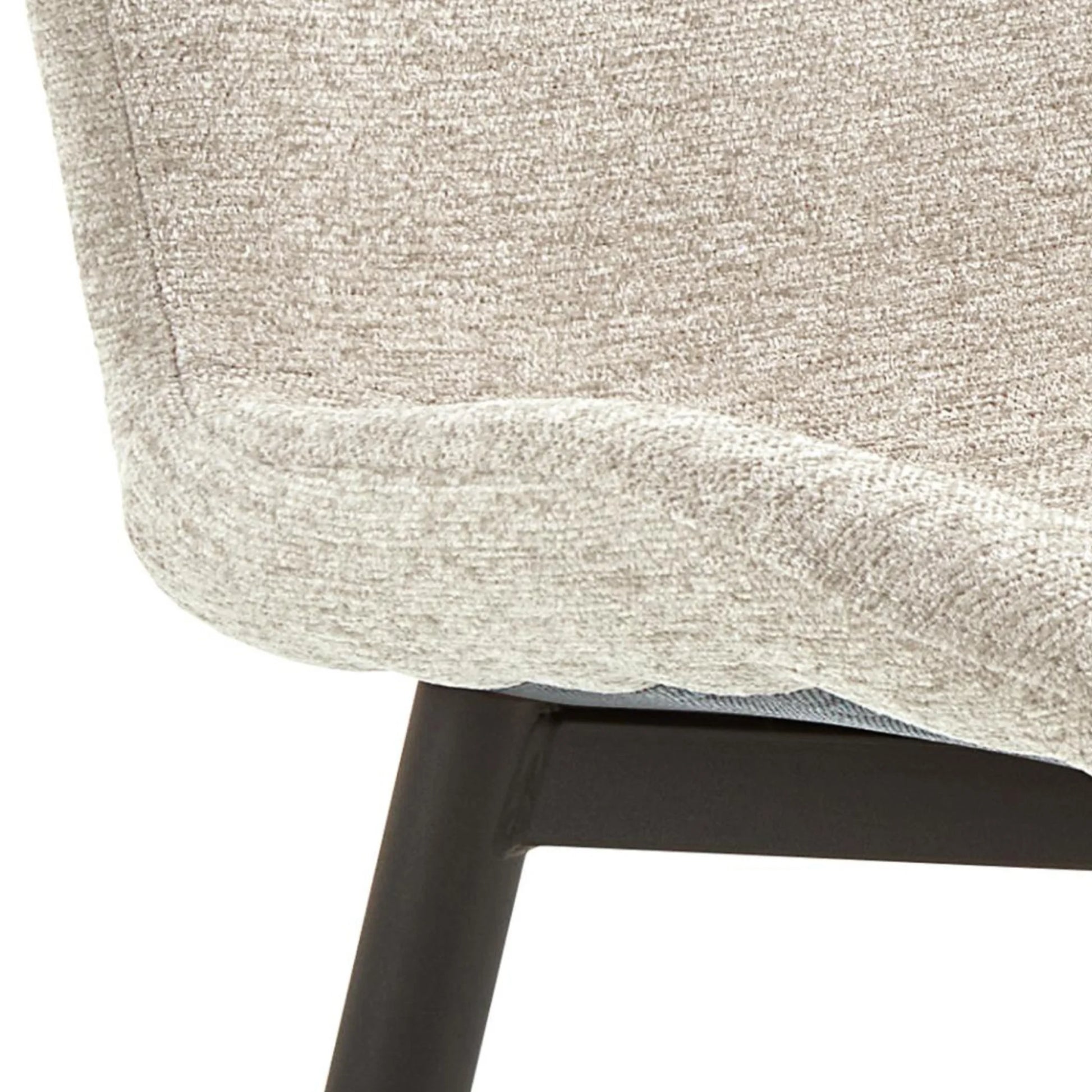 Hjem Design Esra Dining Chair, Beige, Set of 2