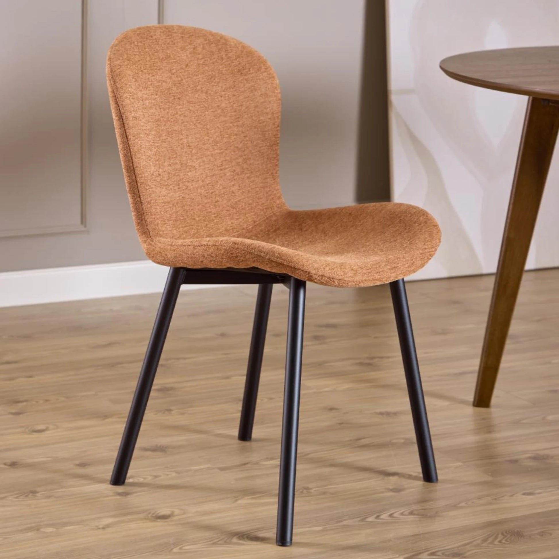 Hjem Design Esra Dining Chair, Terracotta, Set of 2