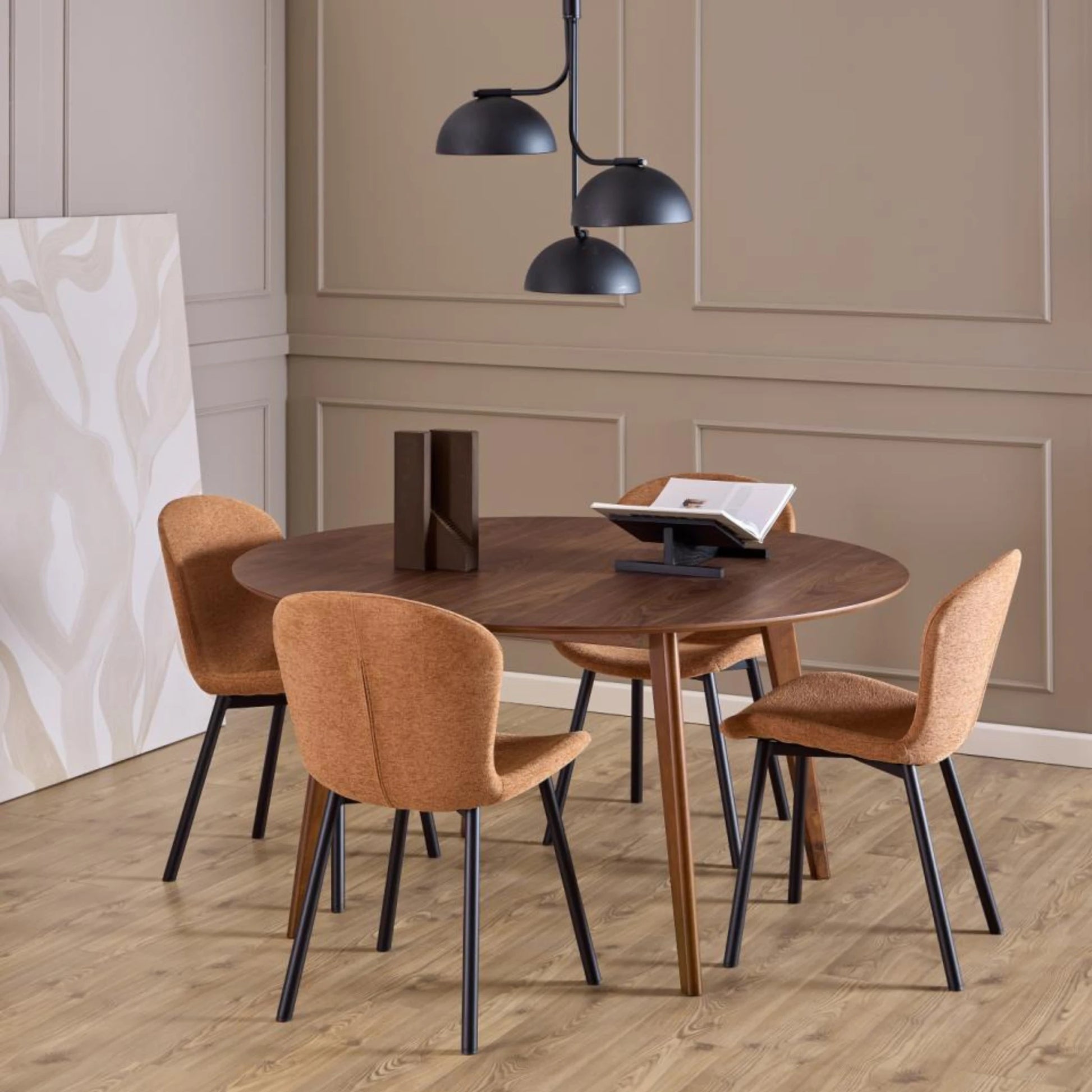 Hjem Design Esra Dining Chair, Terracotta, Set of 2