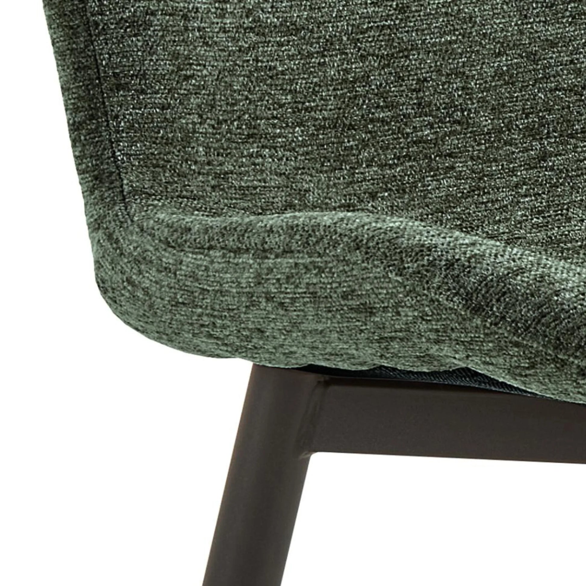 Hjem Design Esra Dining Chair, Green, Set of 2