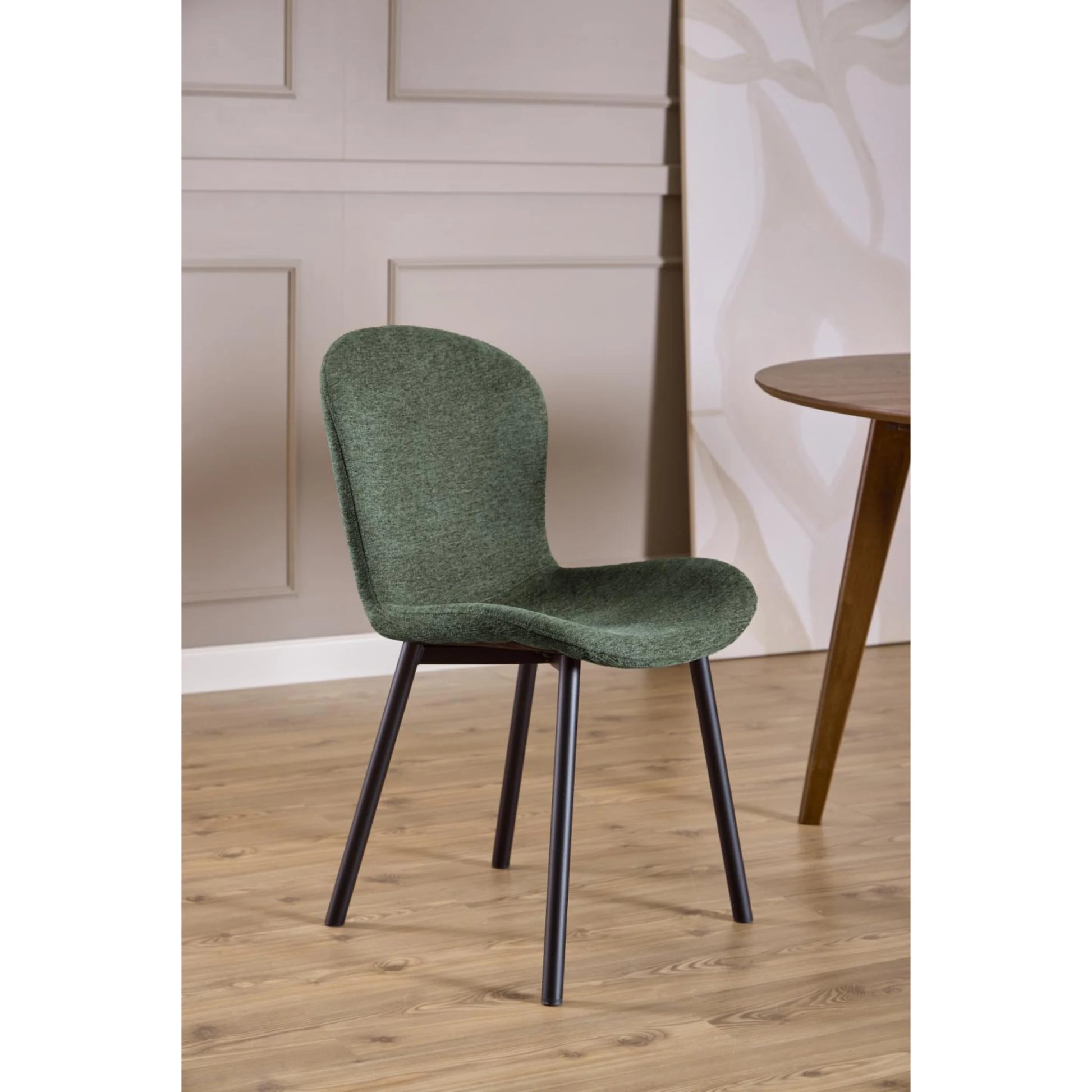 Hjem Design Esra Dining Chair, Green, Set of 2