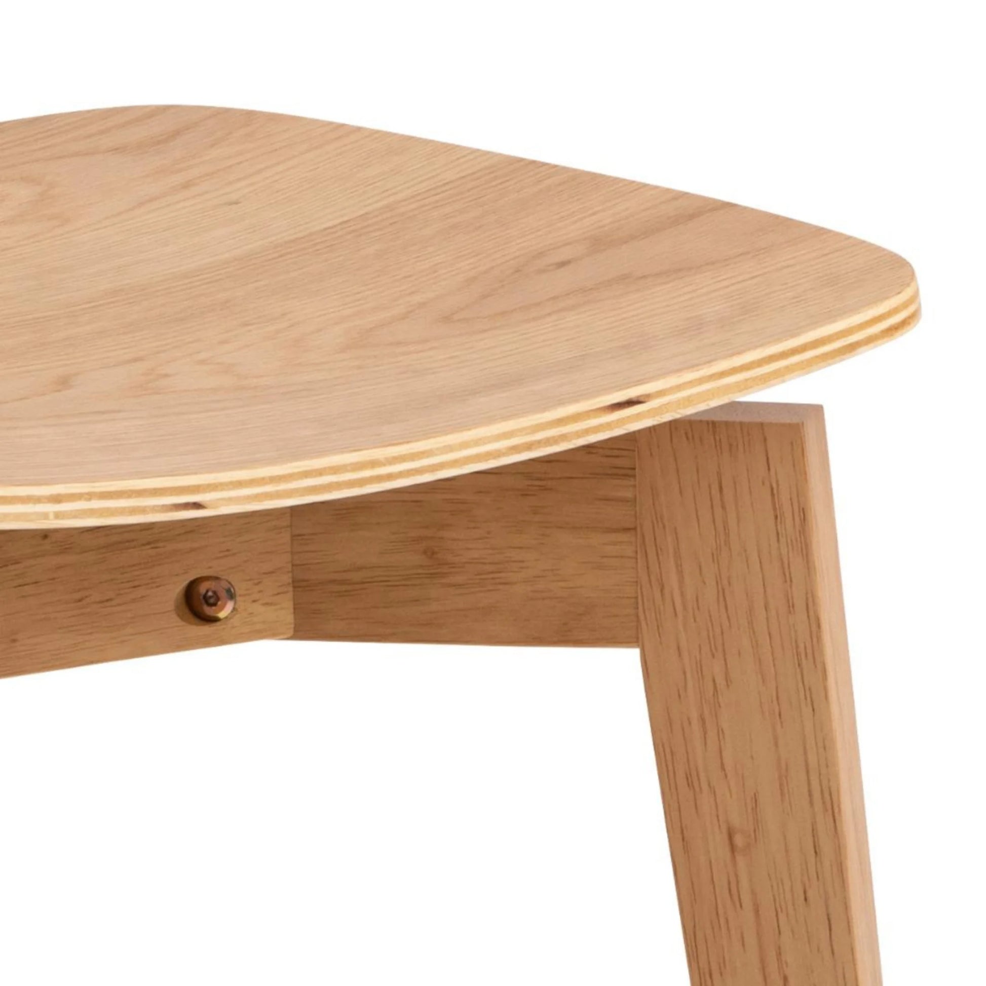 Hjem Design Roxby Round Dining Table Set, Natural Wood