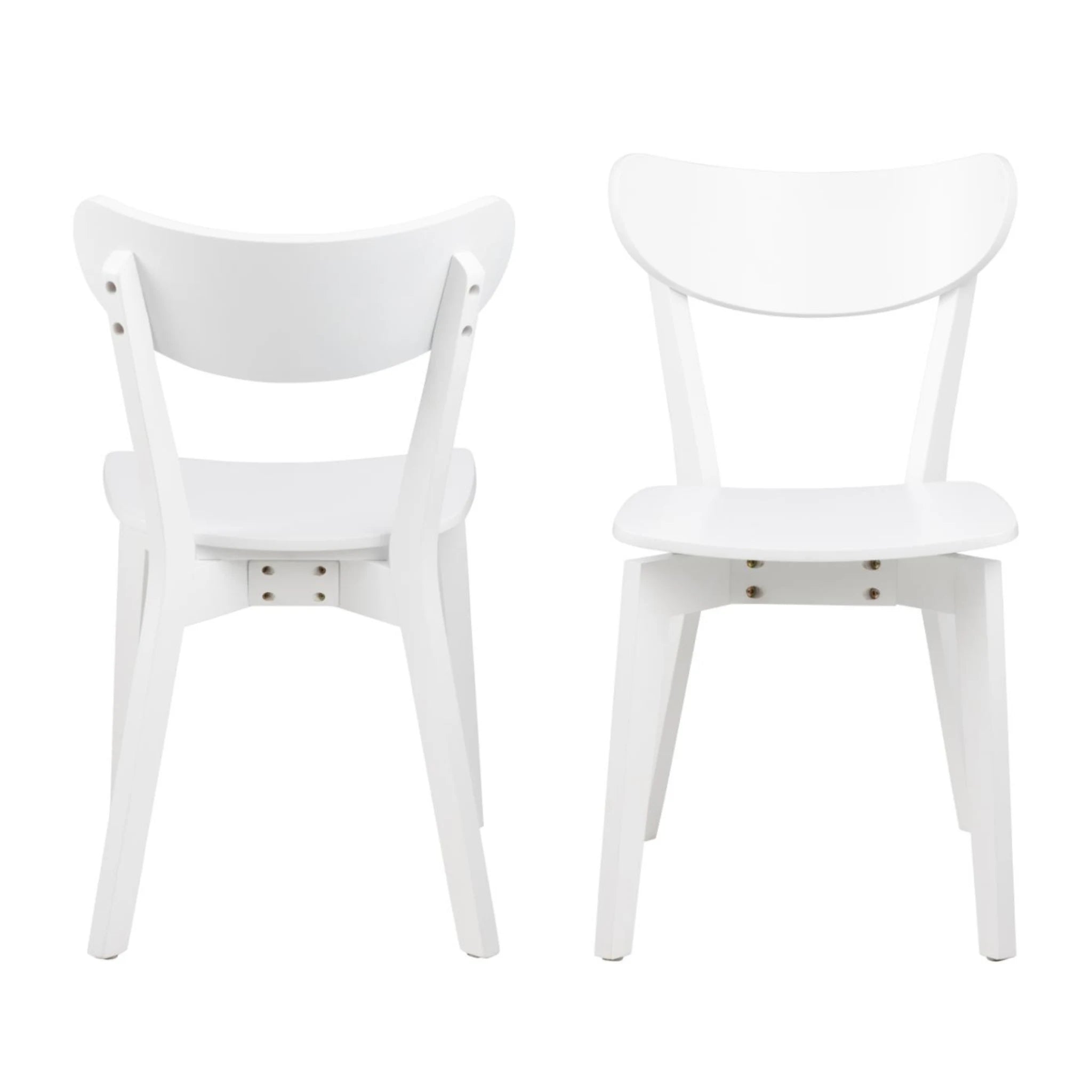 Hjem Design Roxby Round Dining Table Set, White