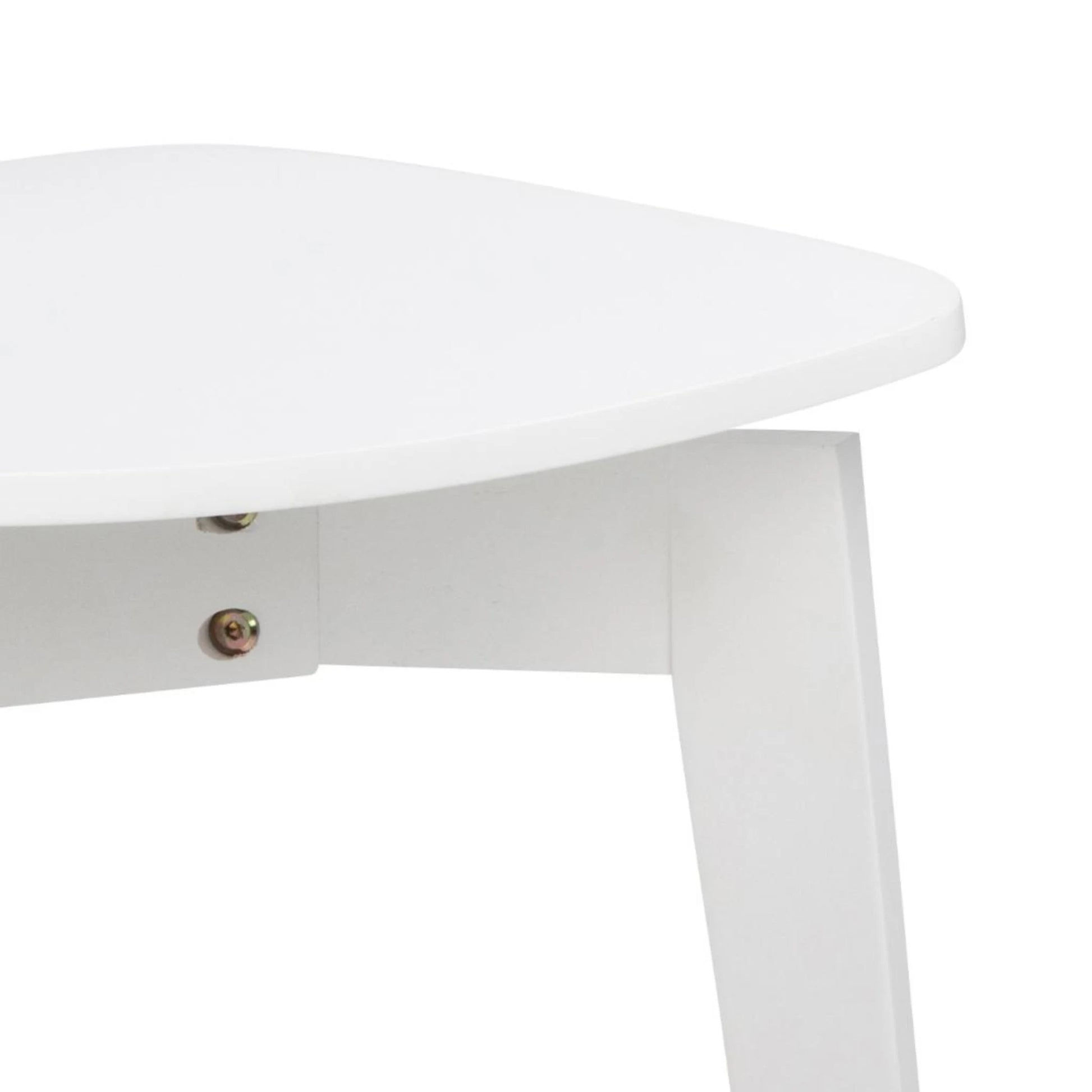 Hjem Design Roxby Round Dining Table Set, White