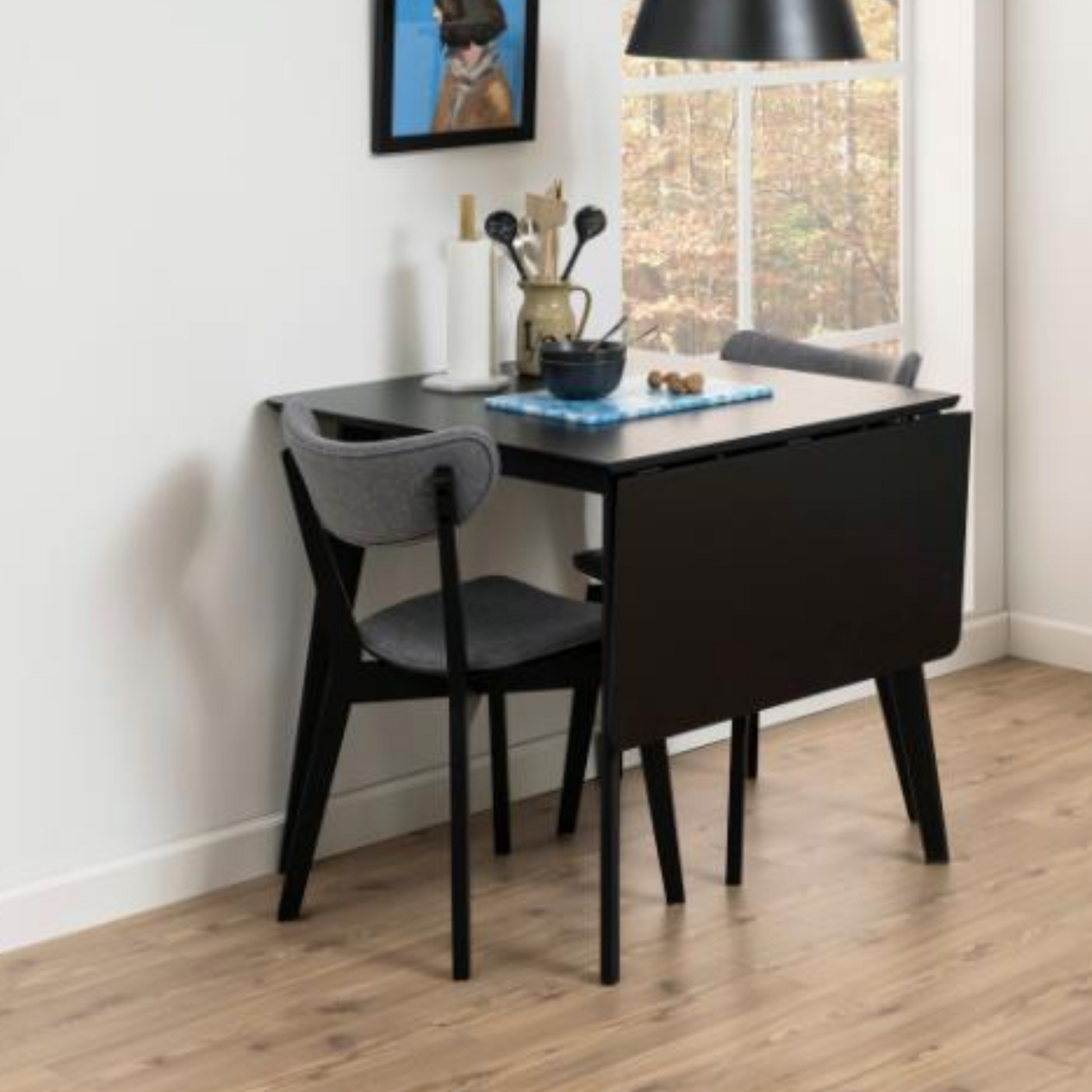 Hjem Design Roxby Dining Chair, Grey, Set of 2