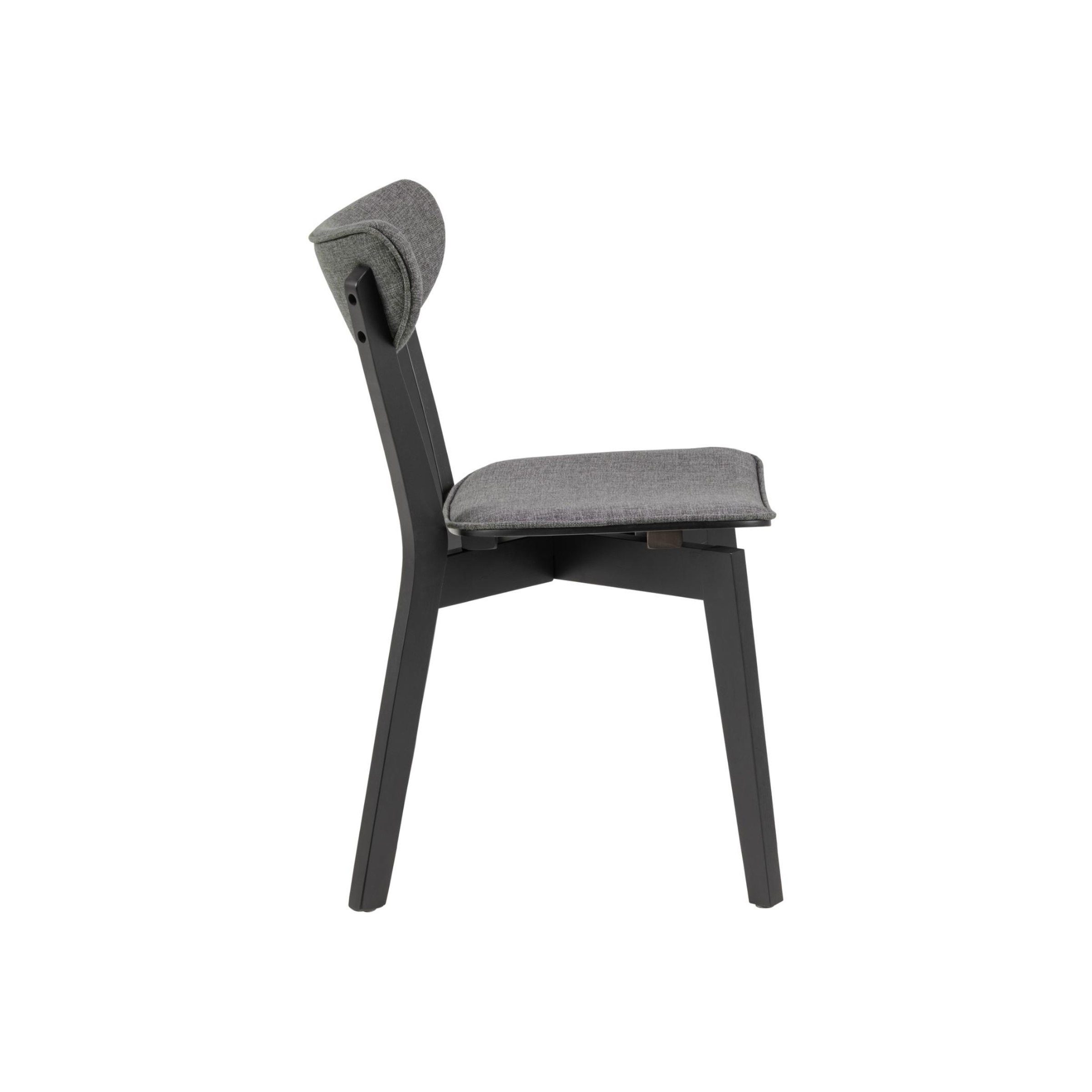 Hjem Design Roxby Dining Chair, Grey, Set of 2