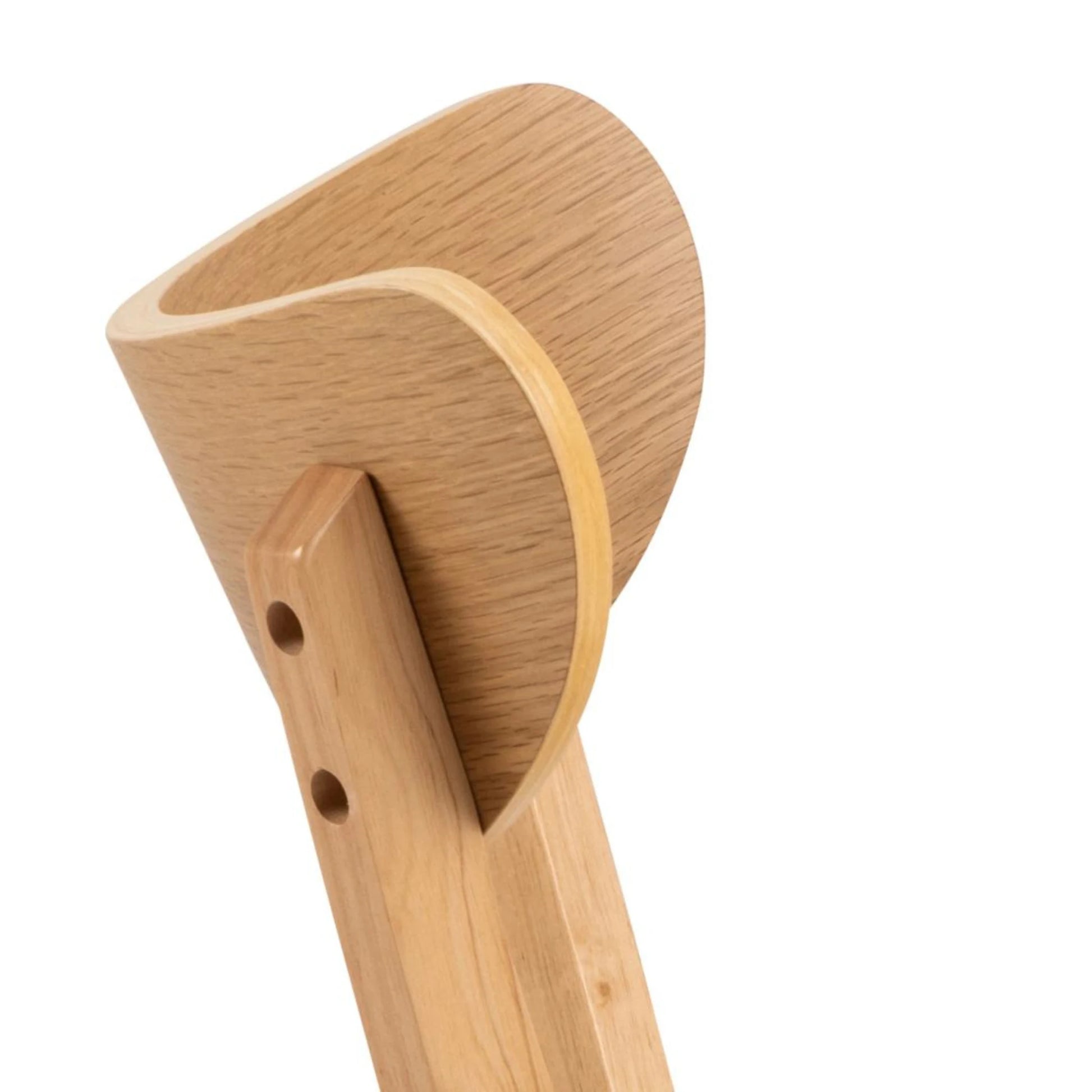 Hjem Design Roxby Dining Chair, Natural Wood, Set of 2