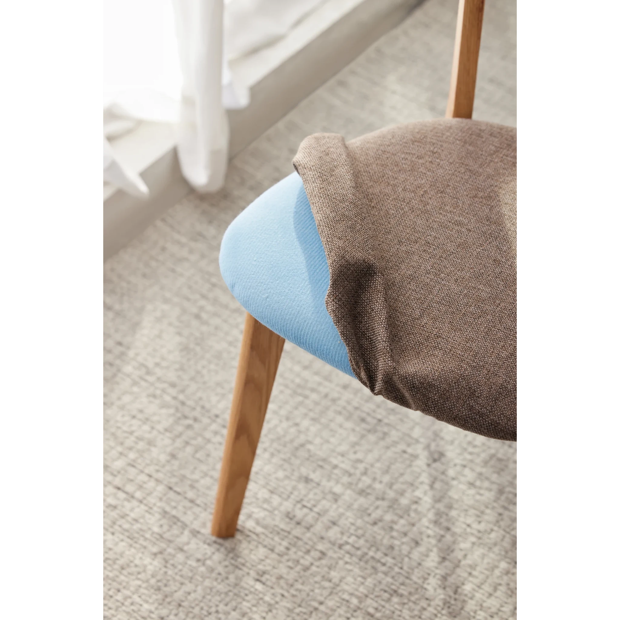 Solidwood Fuji Dining Chair, Natural Wood, Set of 4