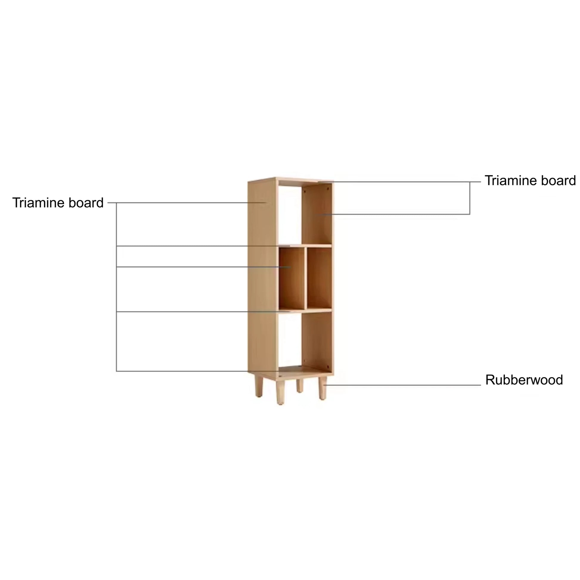 Linspire Aether 3-Tier Bookshelf