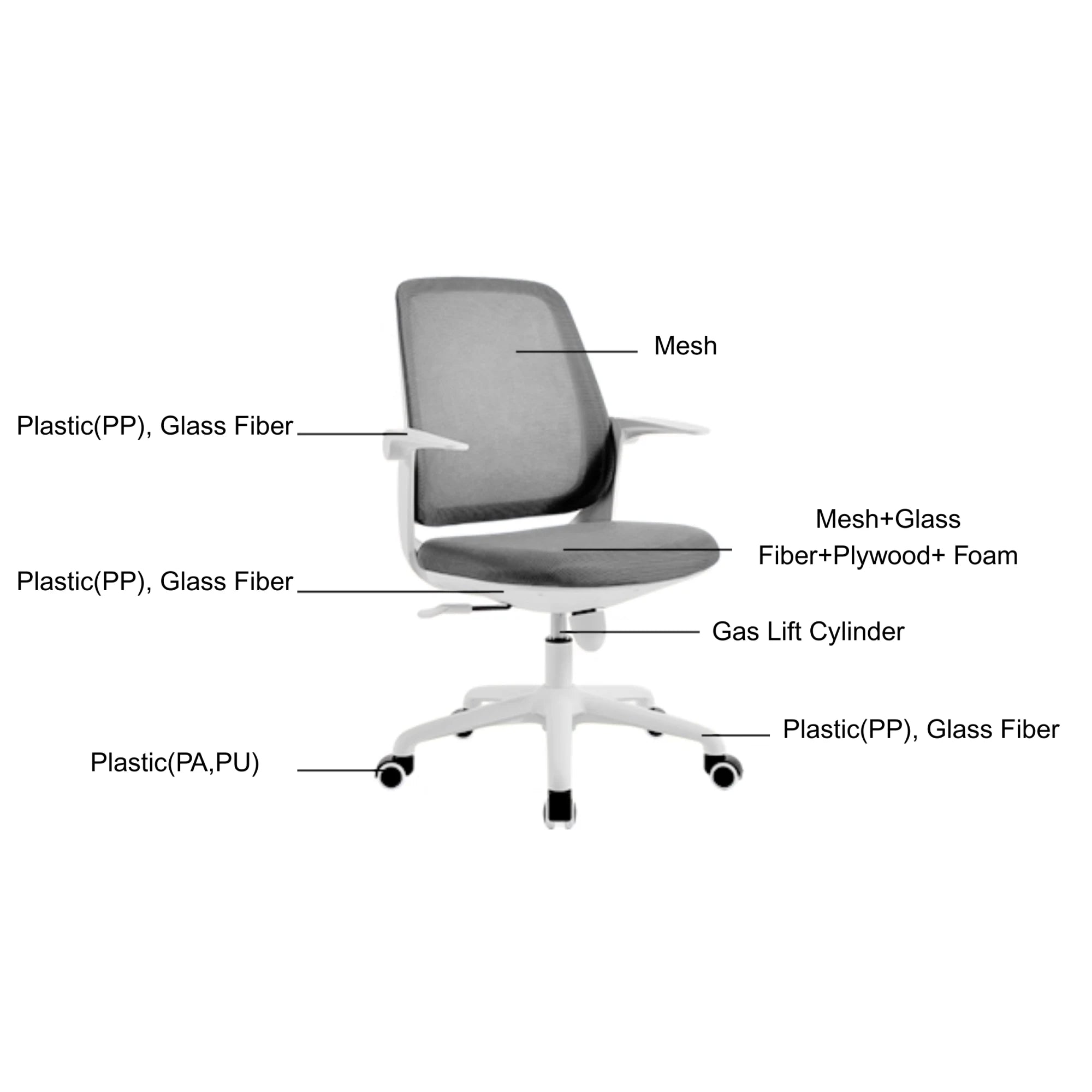 Linspire Agile Mesh Office Chair, Dark Grey