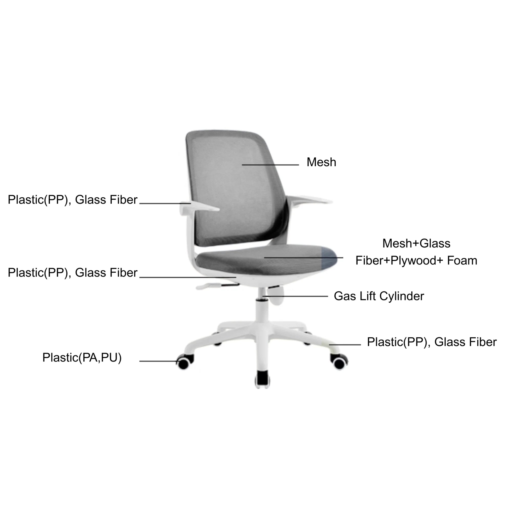 Linspire Agile Mesh Office Chair, Black