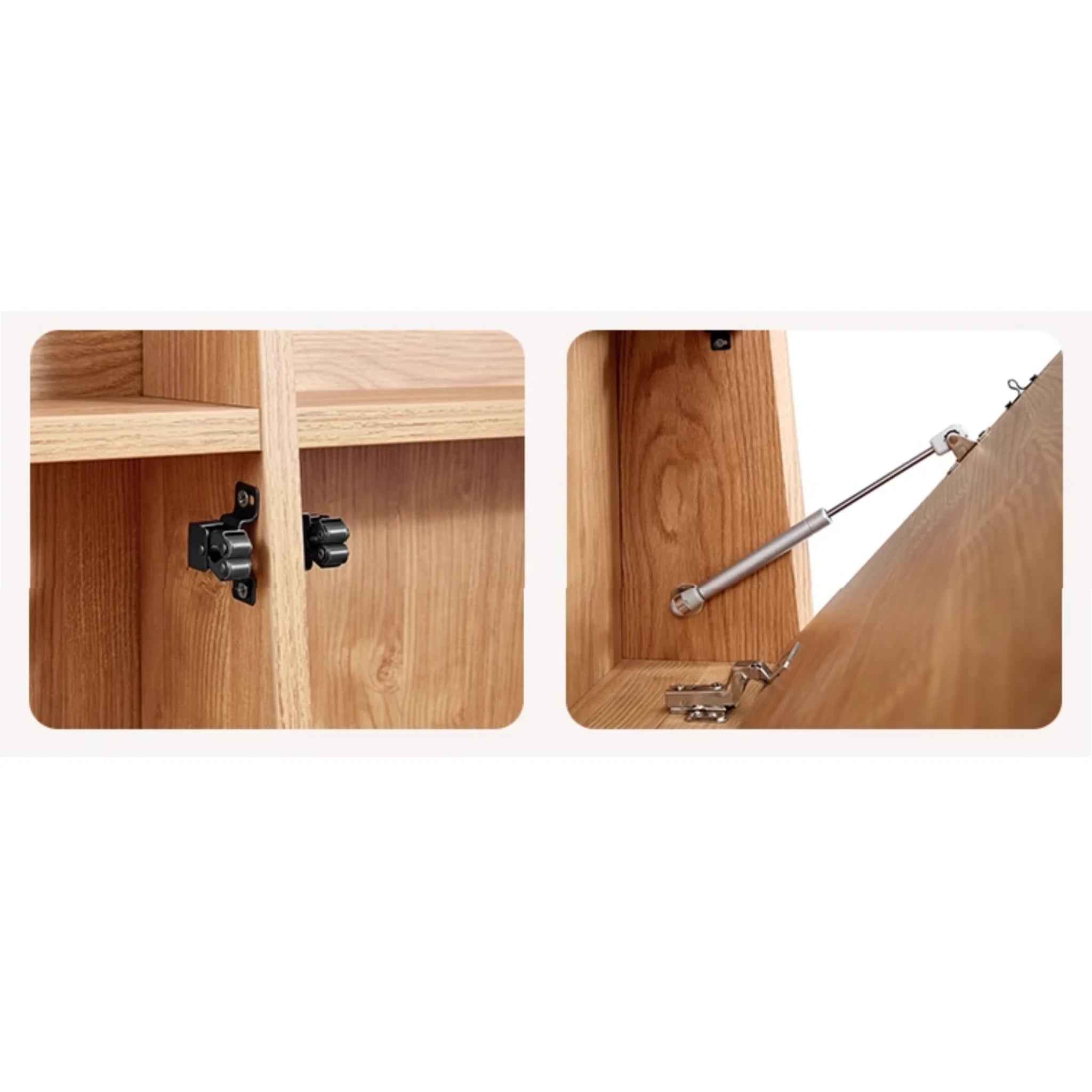 Linspire Aspire Bed Frame With Storage, Natural Wood