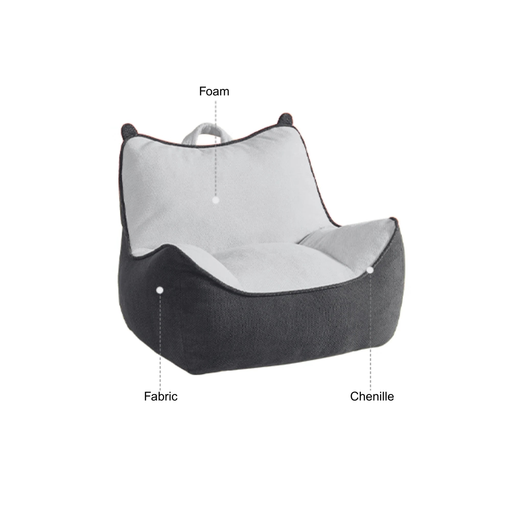 Linspire Banny Beanbags, White & Green