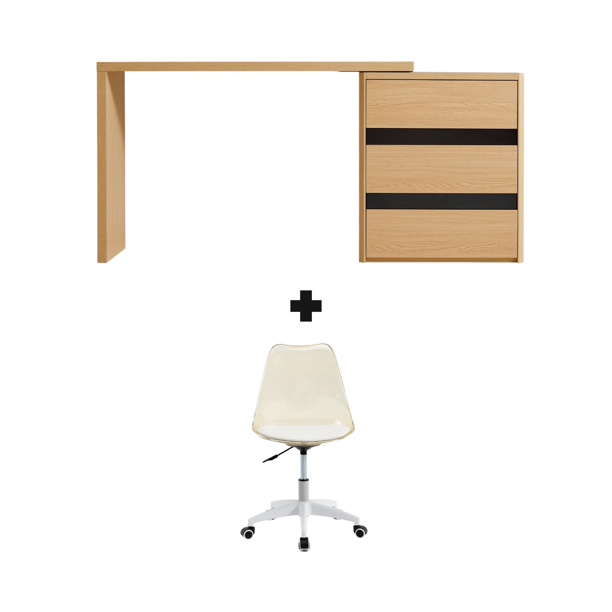 Linspire Cedar Office Desk with Chair Set