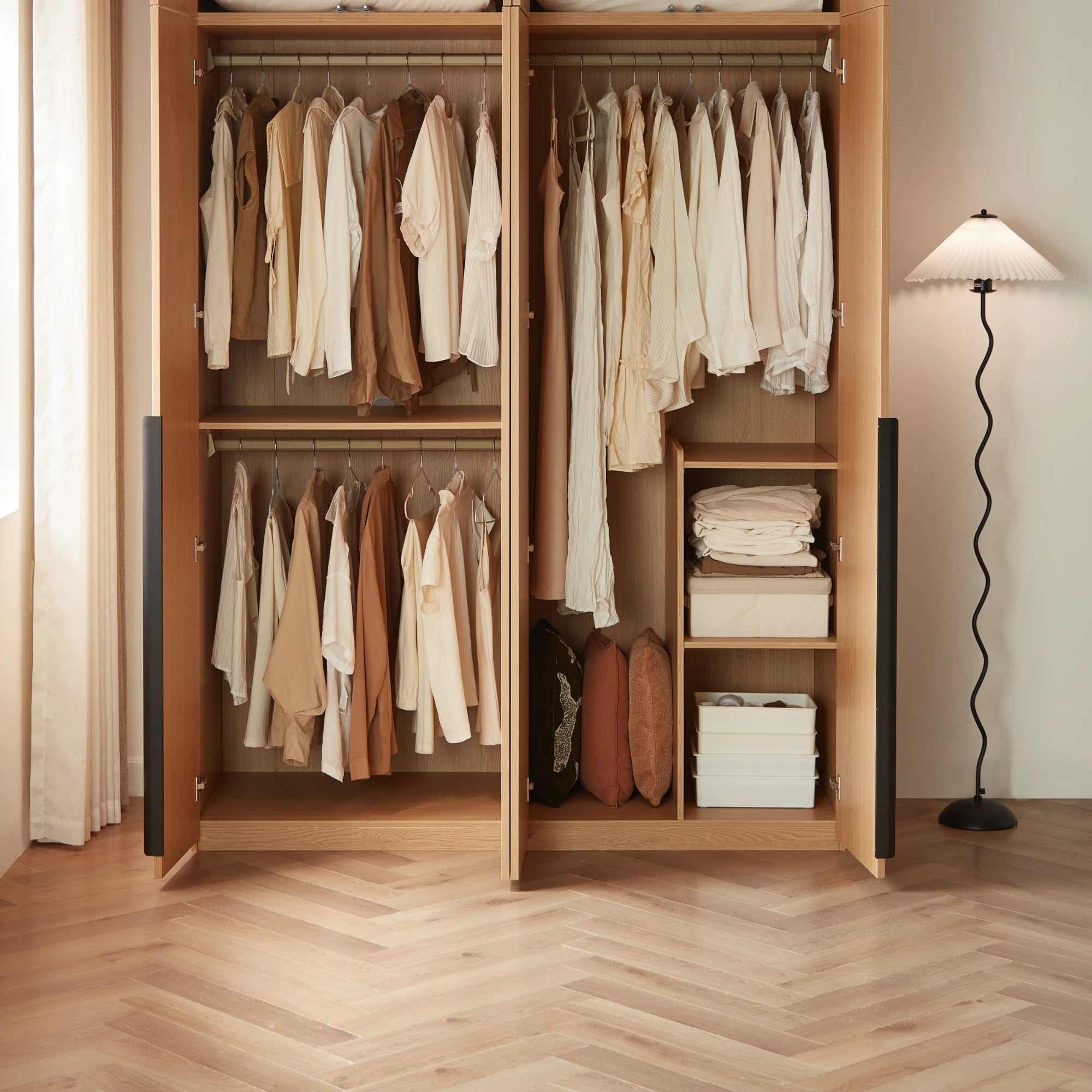 Linspire Cedar 4-Door Wardrobe
