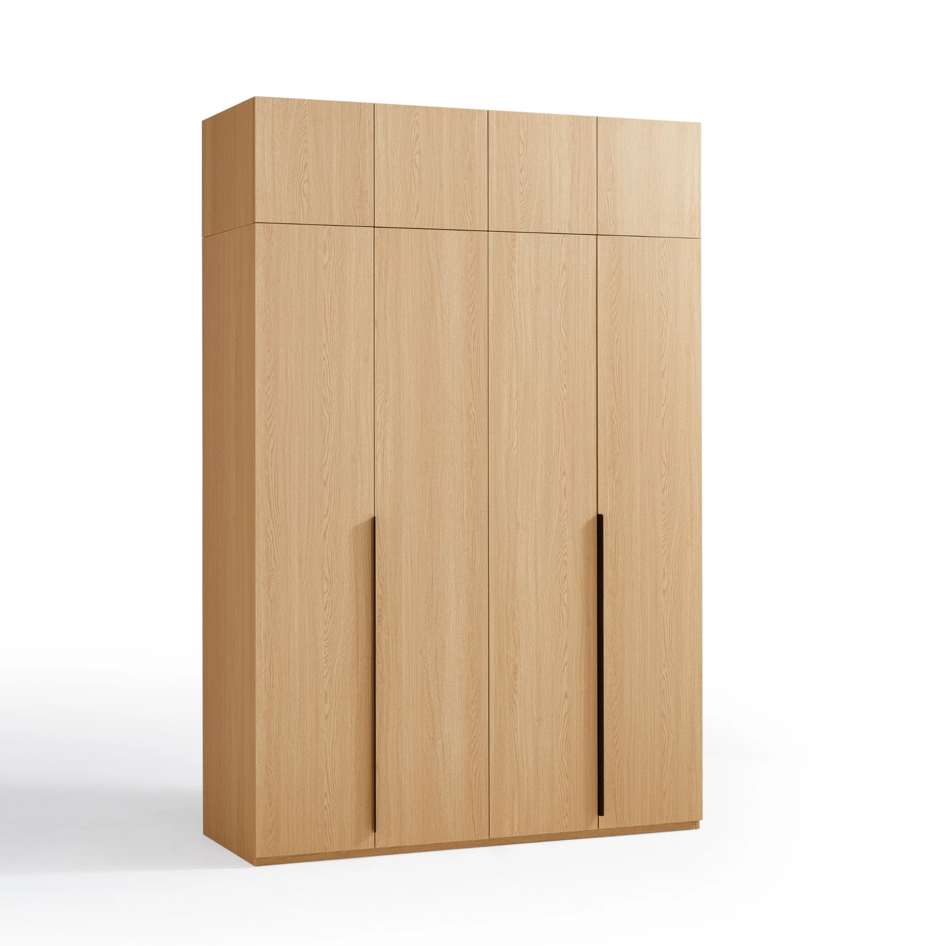 Linspire Cedar 4-Door Wardrobe with Top Cabinet