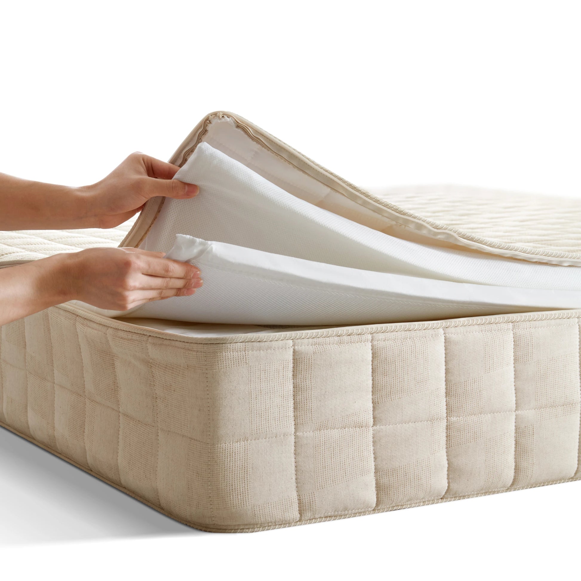 Linspire Cloudon Pocket Spring Mattress - Medium Firm, Beige
