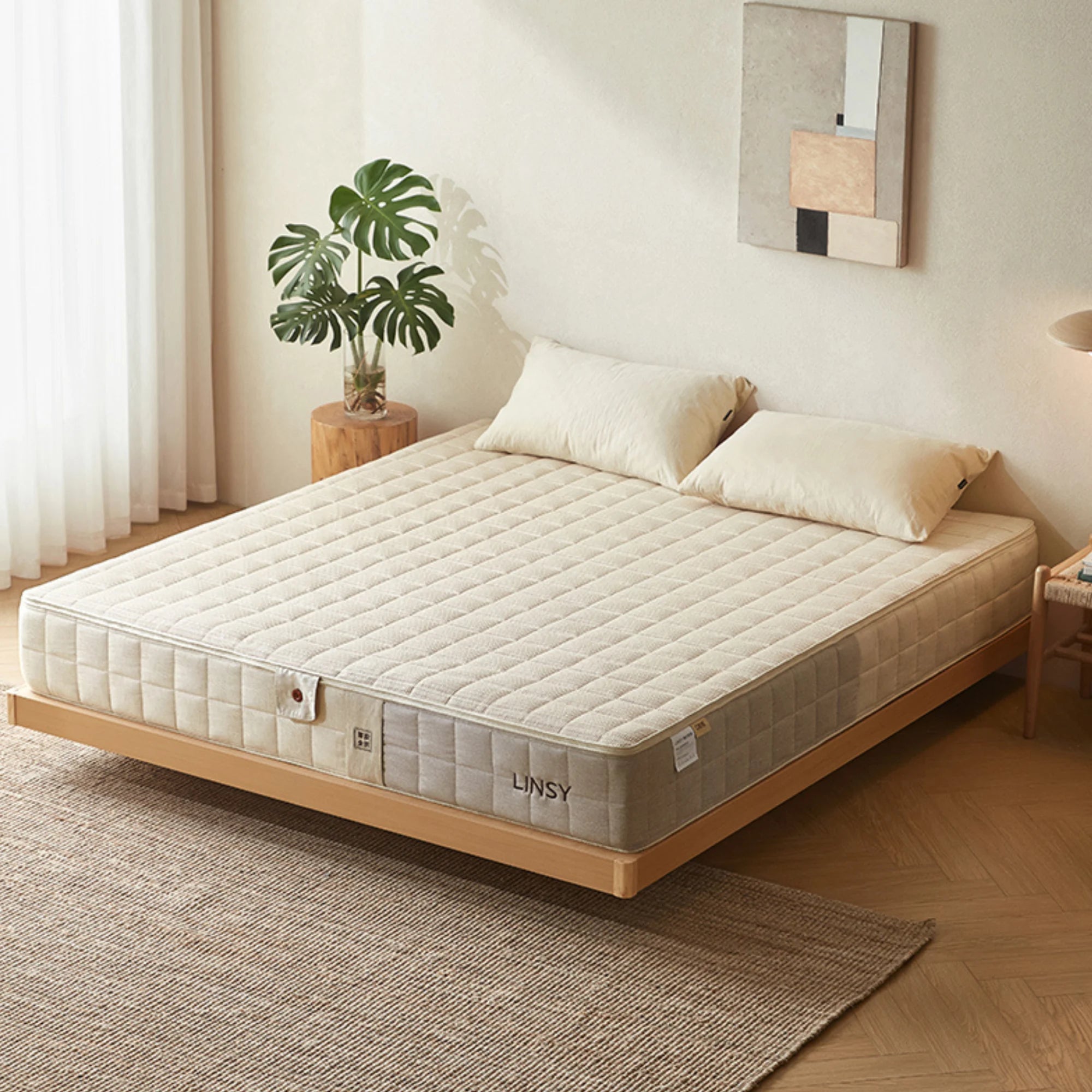 Linspire Cloudon Pocket Spring Mattress - Medium Firm, Beige