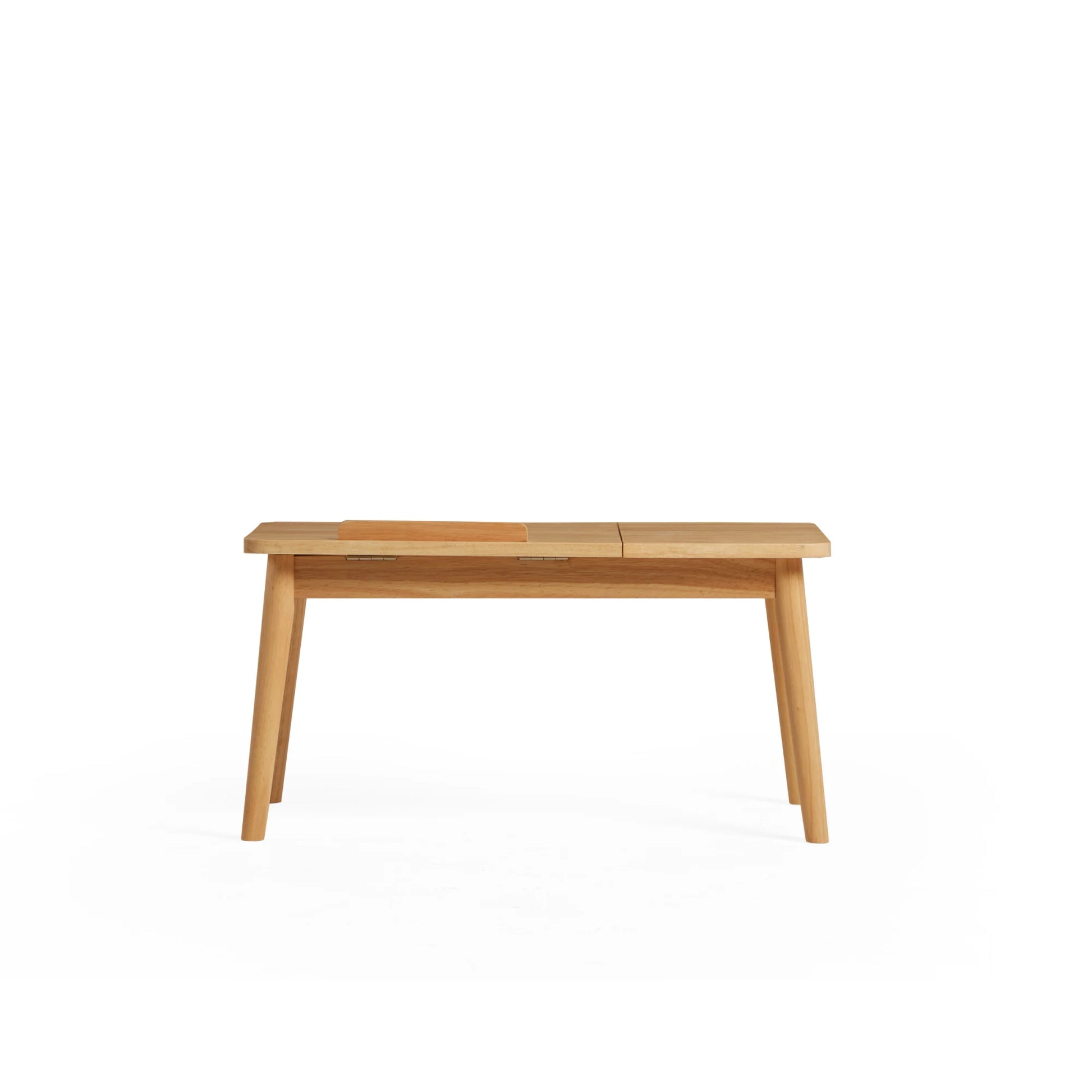 Linspire Edmond Adjustable Laptop Side Table, Natural Wood