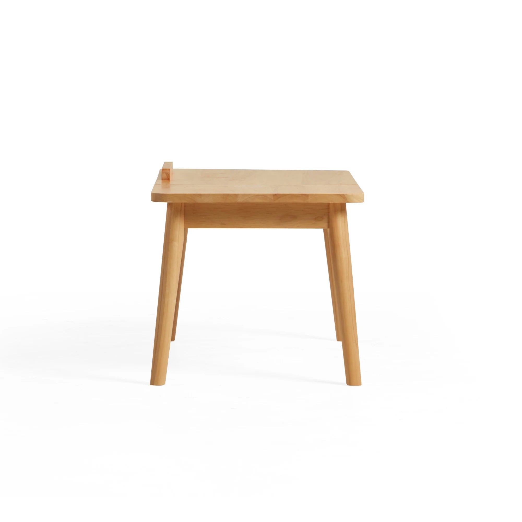 Linspire Edmond Adjustable Laptop Side Table, Natural Wood