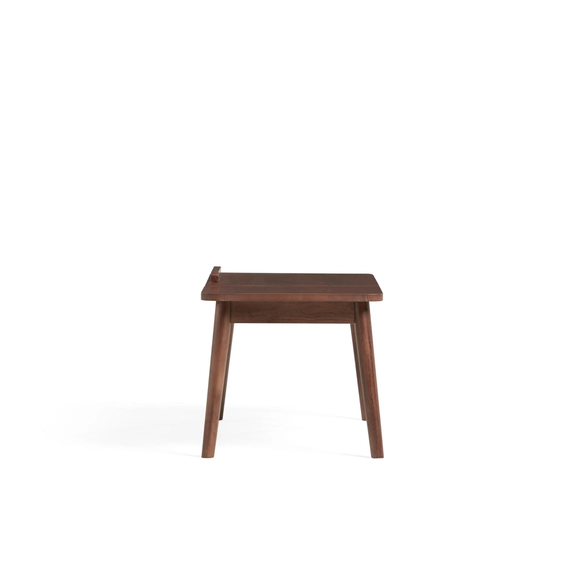 Linspire Edmond Adjustable Laptop Side Table, Dark Wood