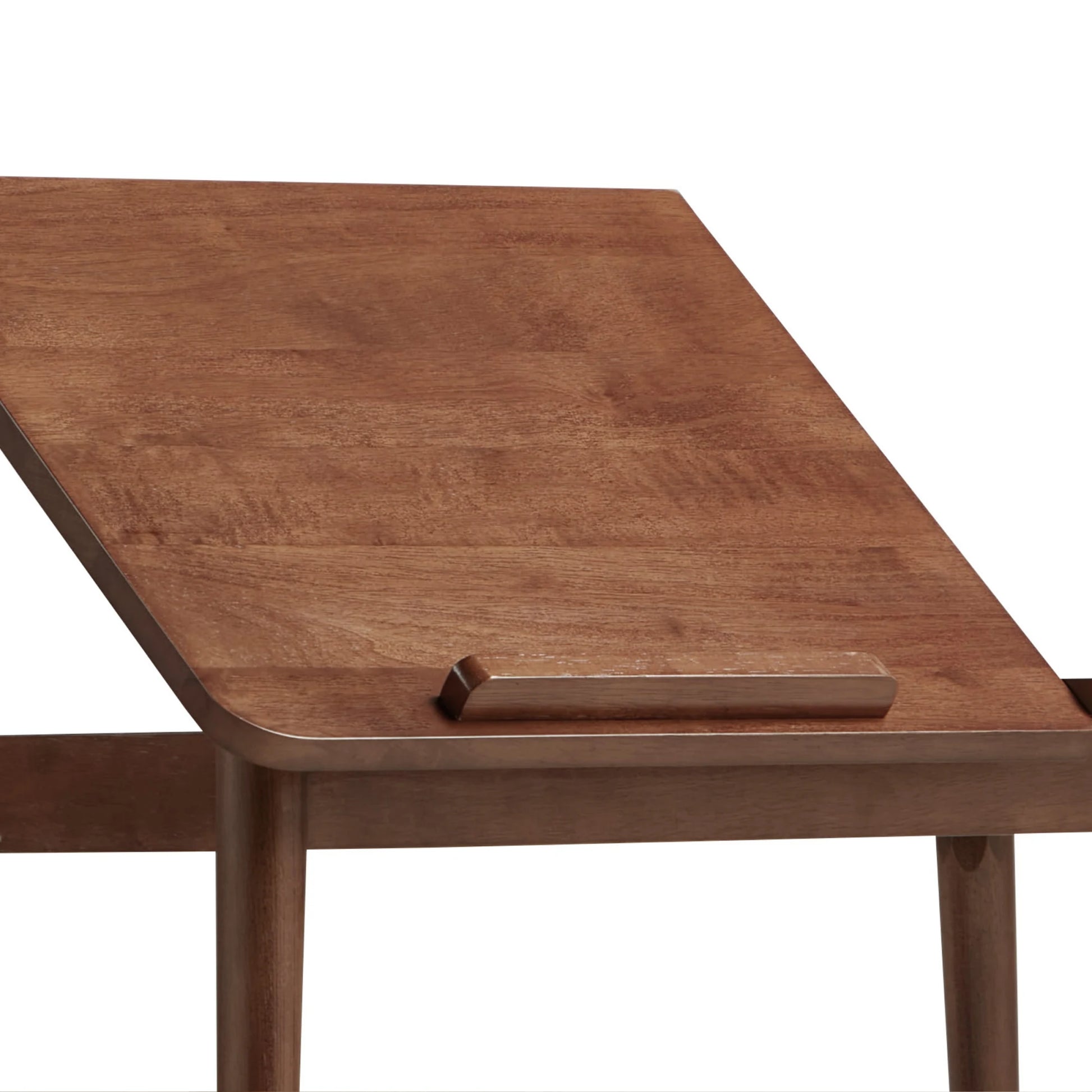 Linspire Edmond Adjustable Laptop Side Table, Dark Wood