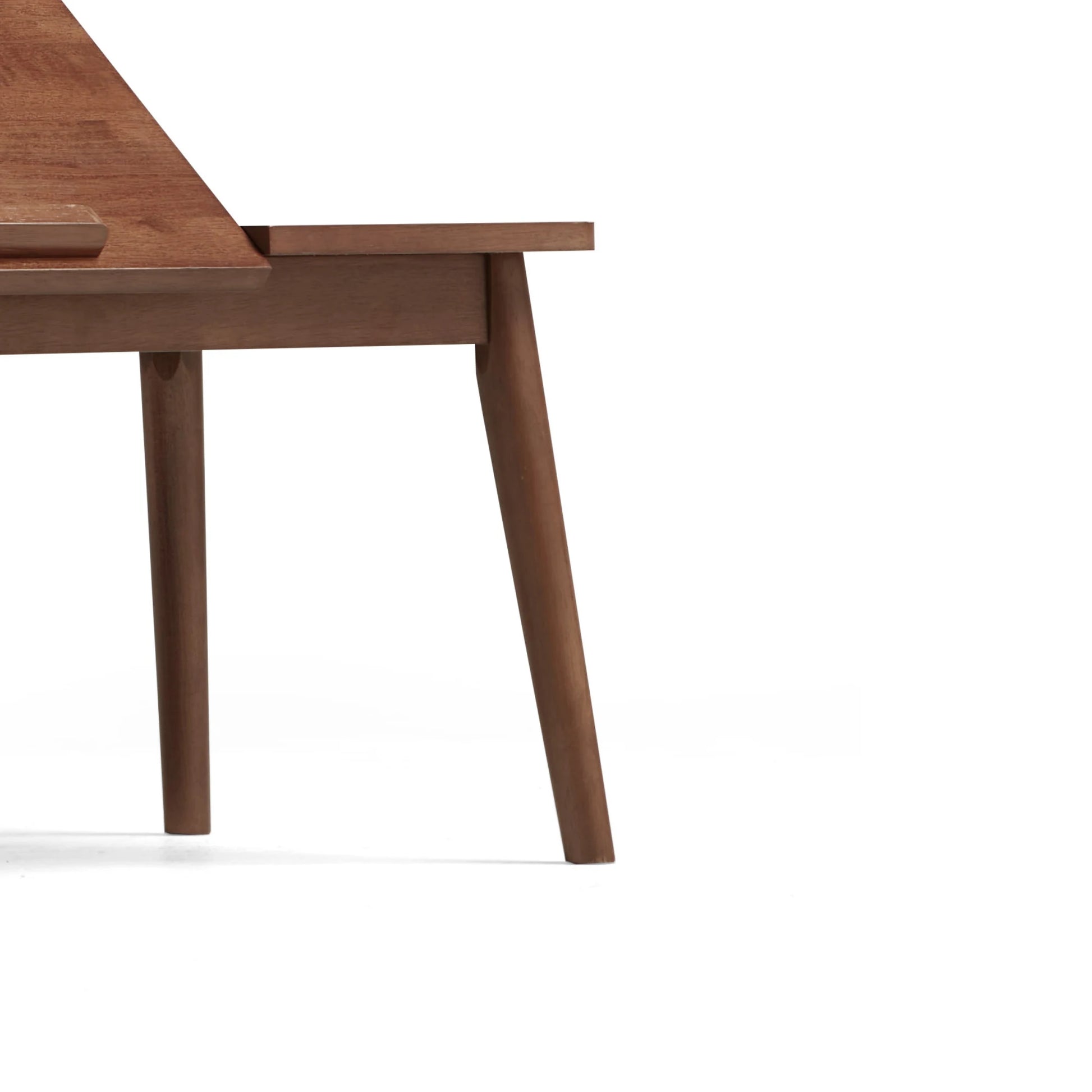 Linspire Edmond Adjustable Laptop Side Table, Dark Wood