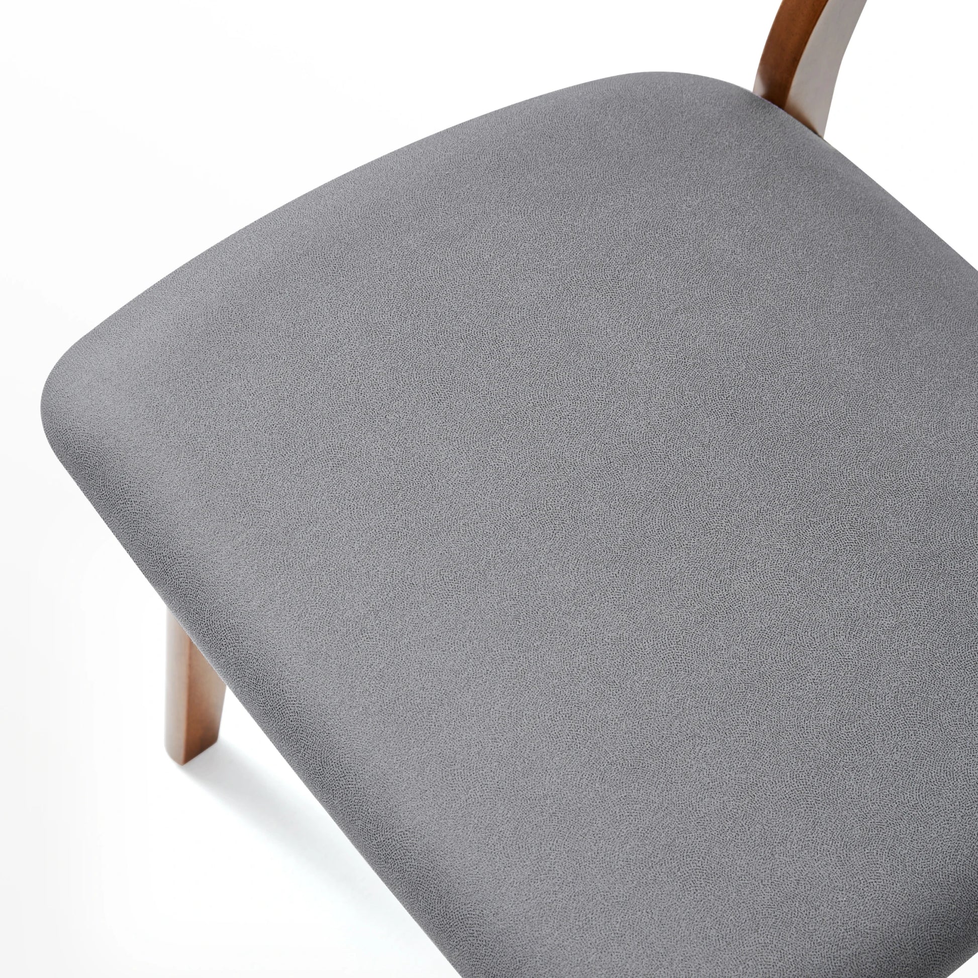 Linspire Elmer Dining Chair with Leathaire Seat, Set of 2, Dark Wood