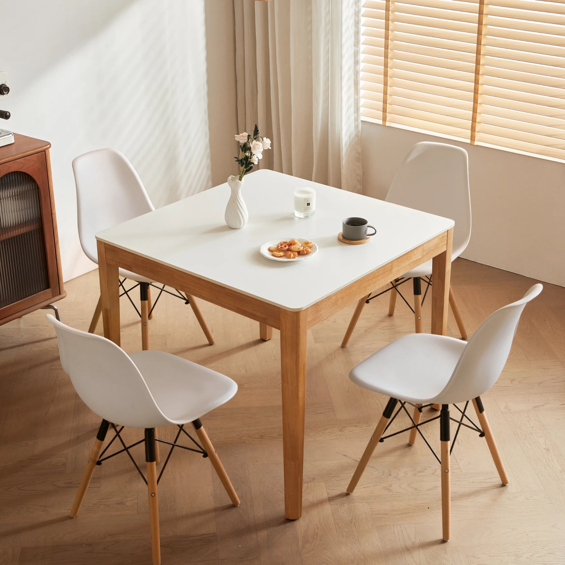 Linspire Elmer Square Dining Table with Sintered Stone Top