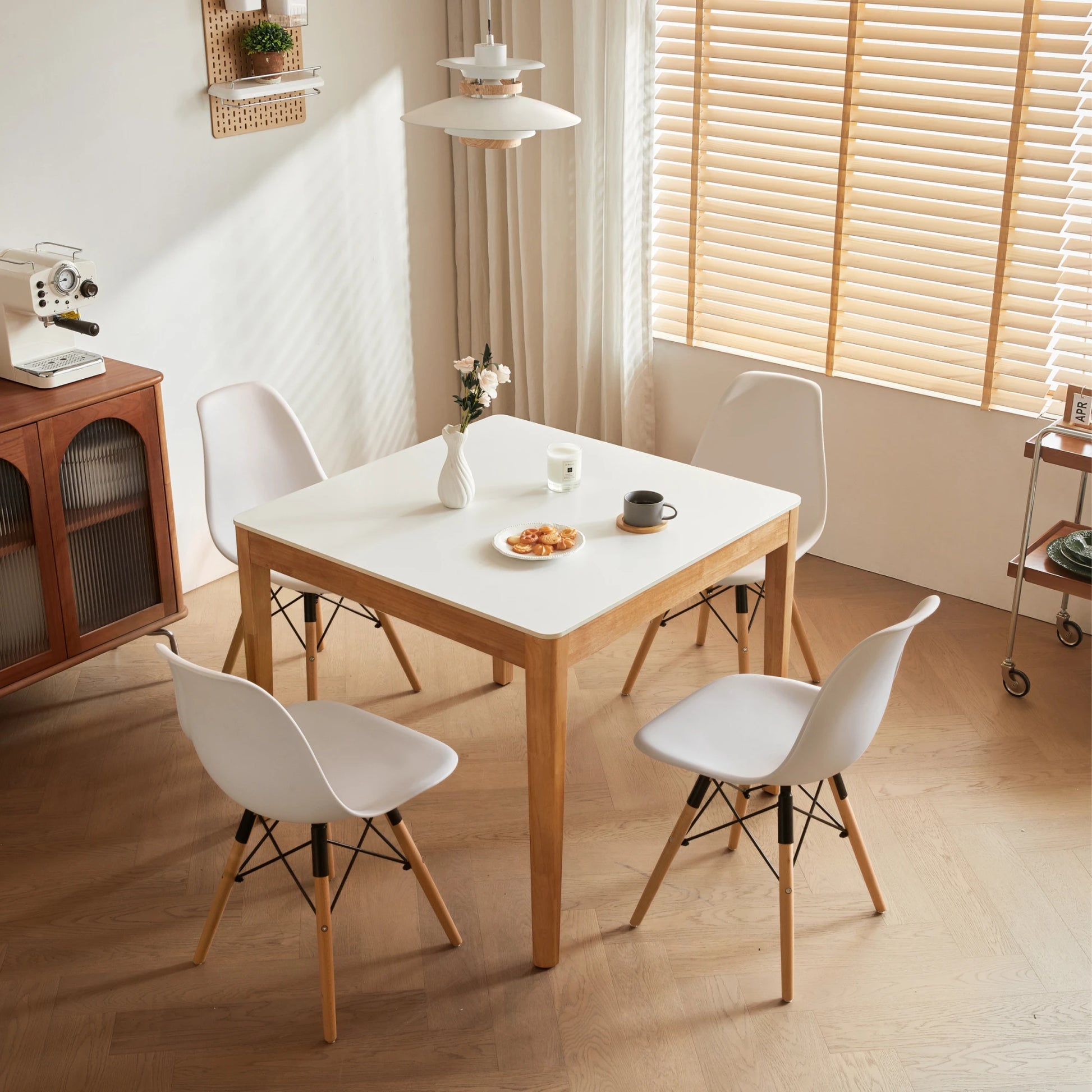 Linspire Elmer Square Dining Table with Sintered Stone Top