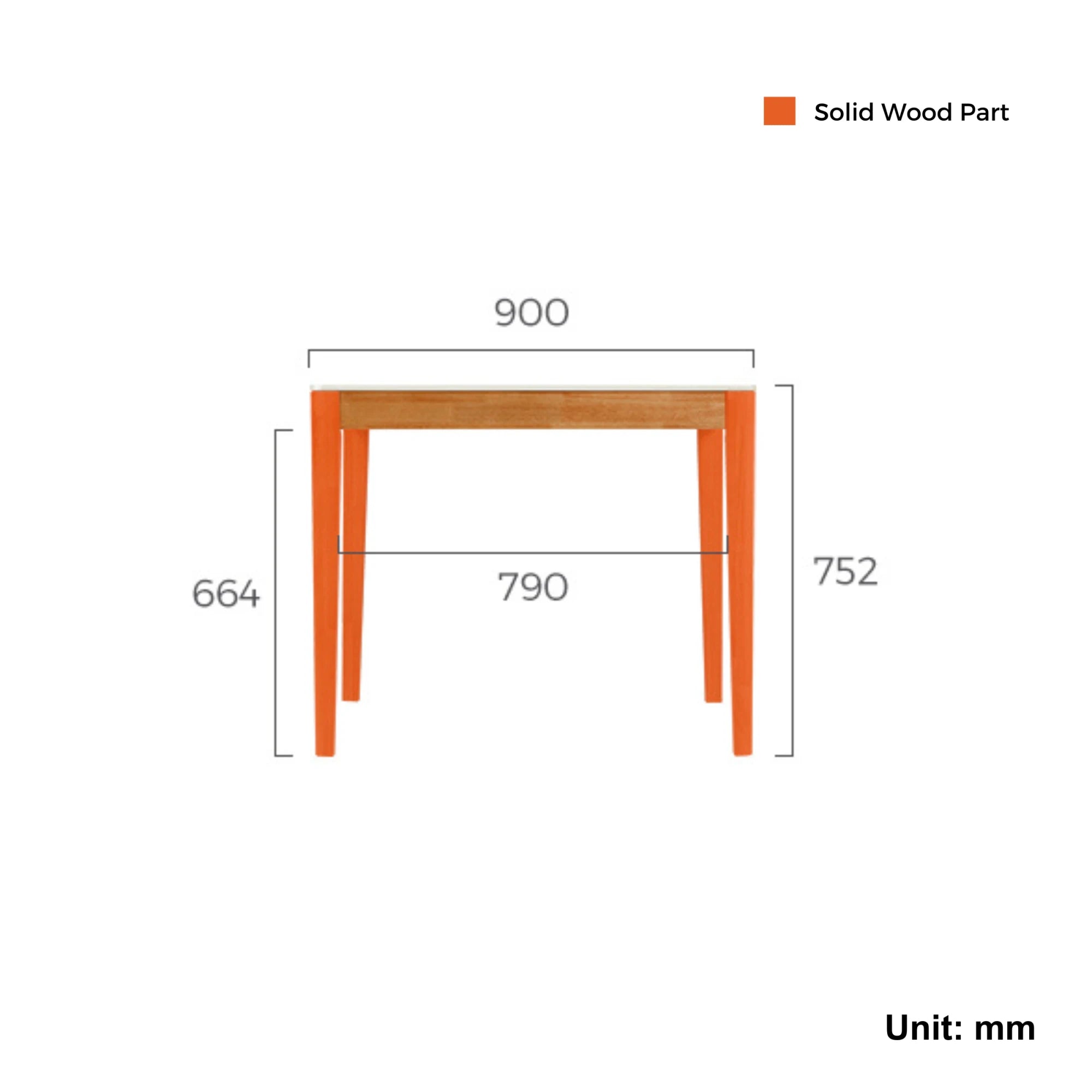 Linspire Elmer Square Dining Table with Sintered Stone Top