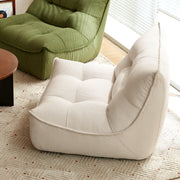 Linspire Eloni Corduroy Lounge Chair, White