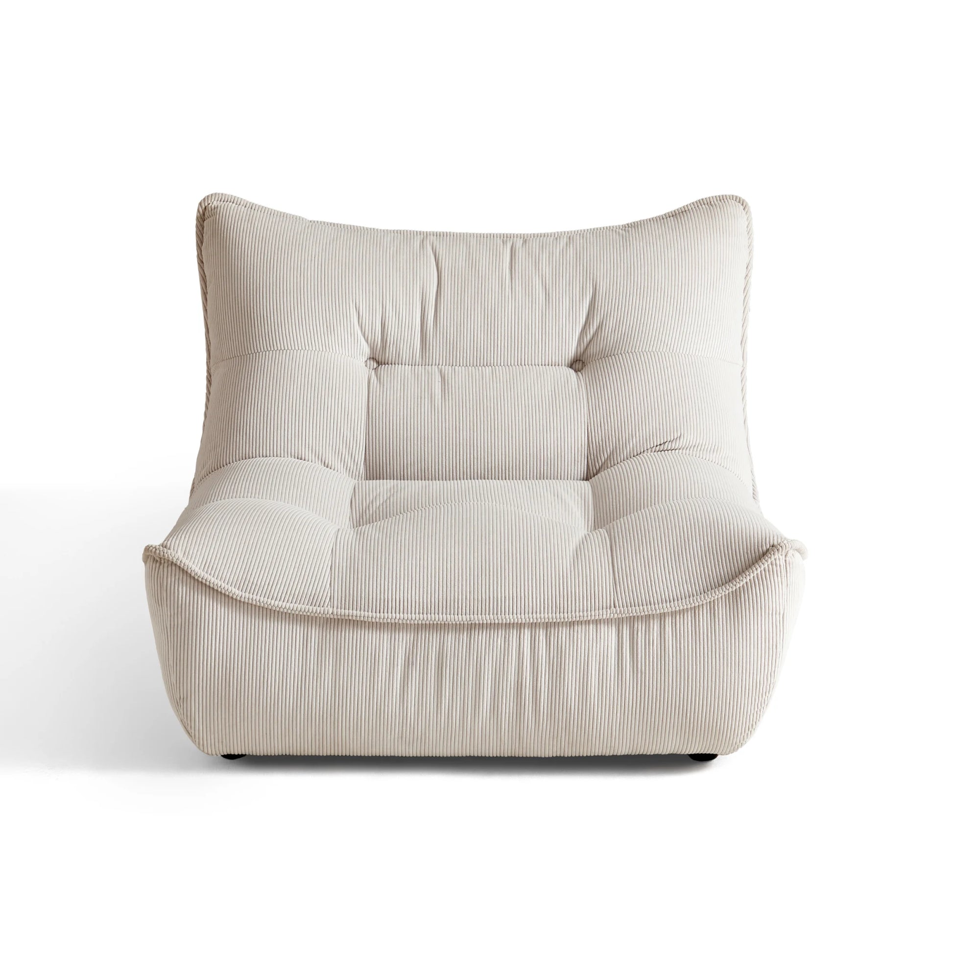 Linspire Eloni Corduroy Lounge Chair, White