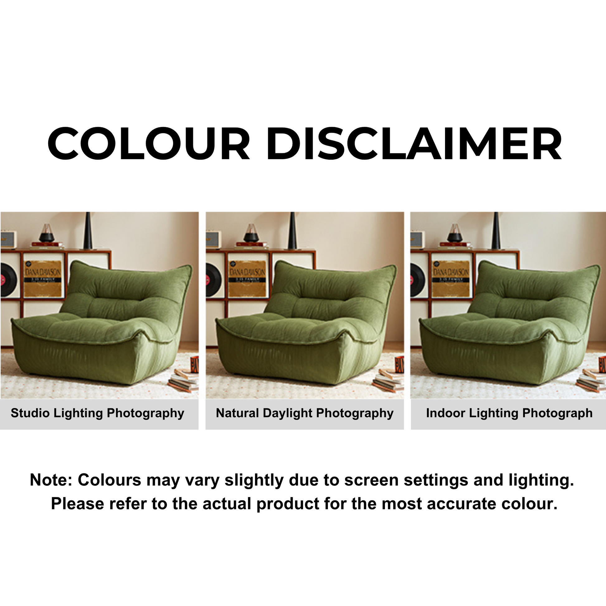 Linspire Eloni Corduroy Lounge Chair, Green