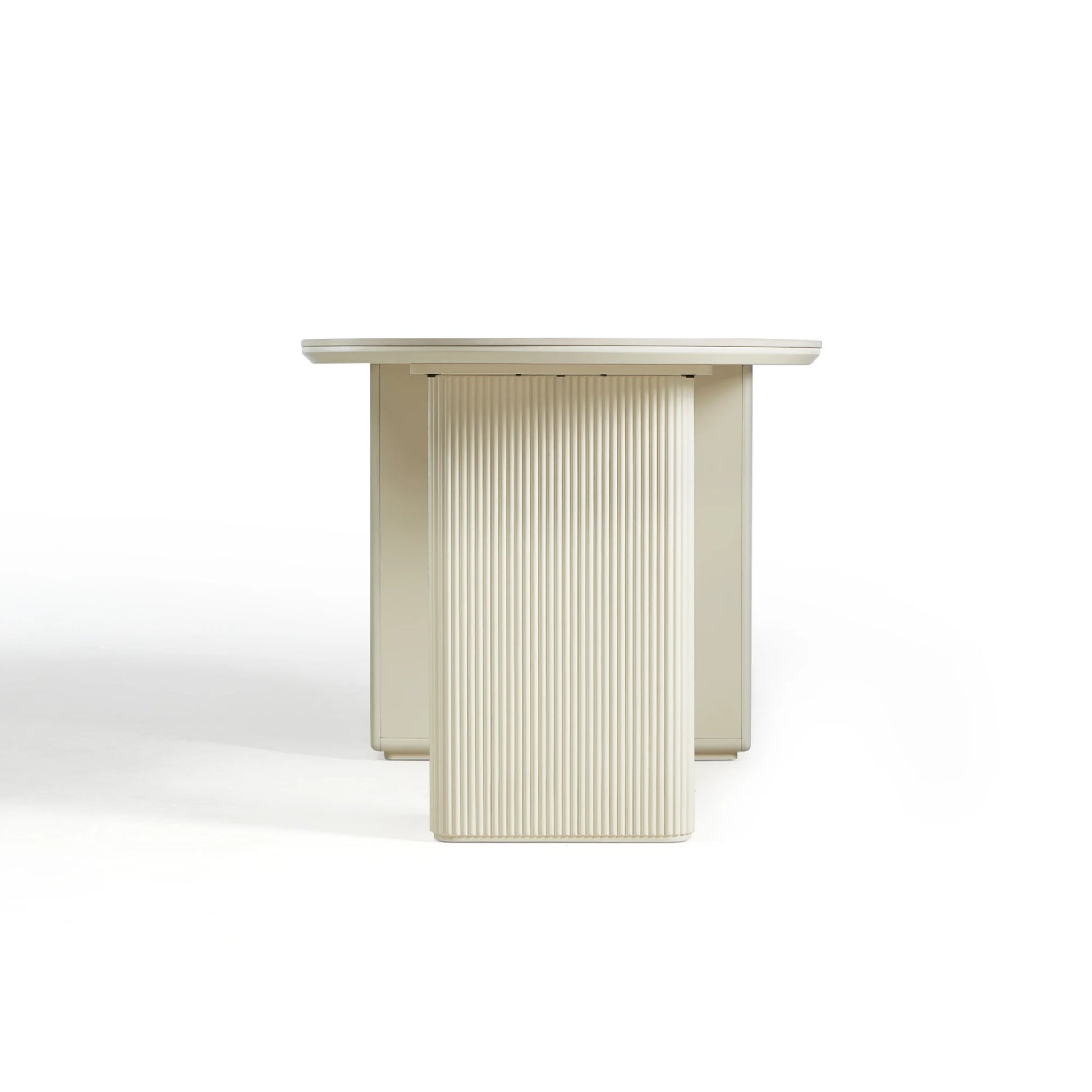 Linspire Evoke Sintered Stone Top Dining Table With Storage, White