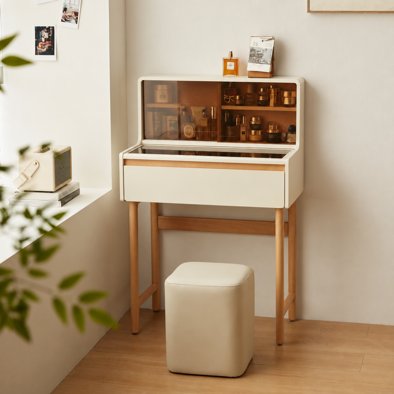 Linspire Evoke Dressing Table with Pull-Out Desktop