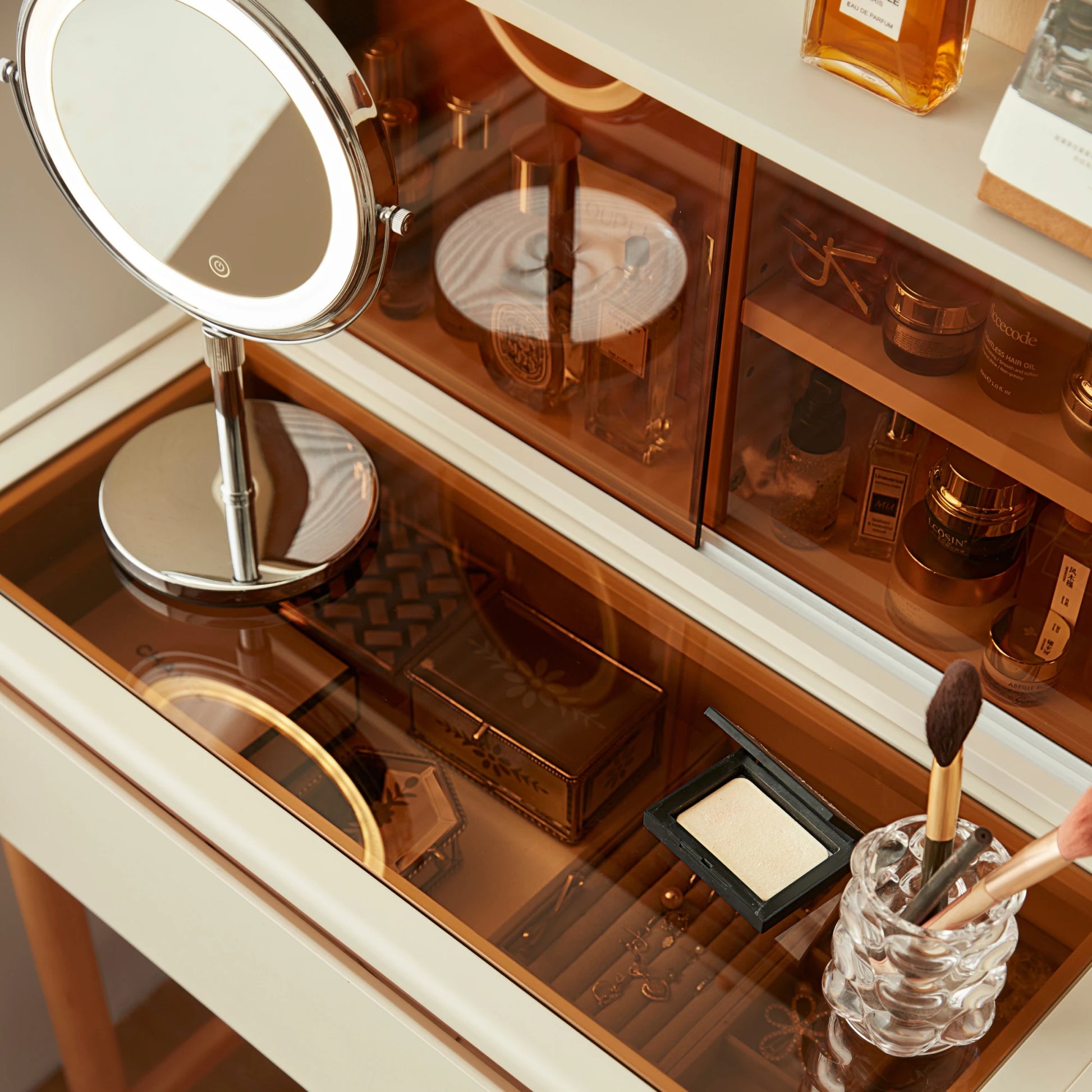 Linspire Evoke Dressing Table with Pull-Out Desktop