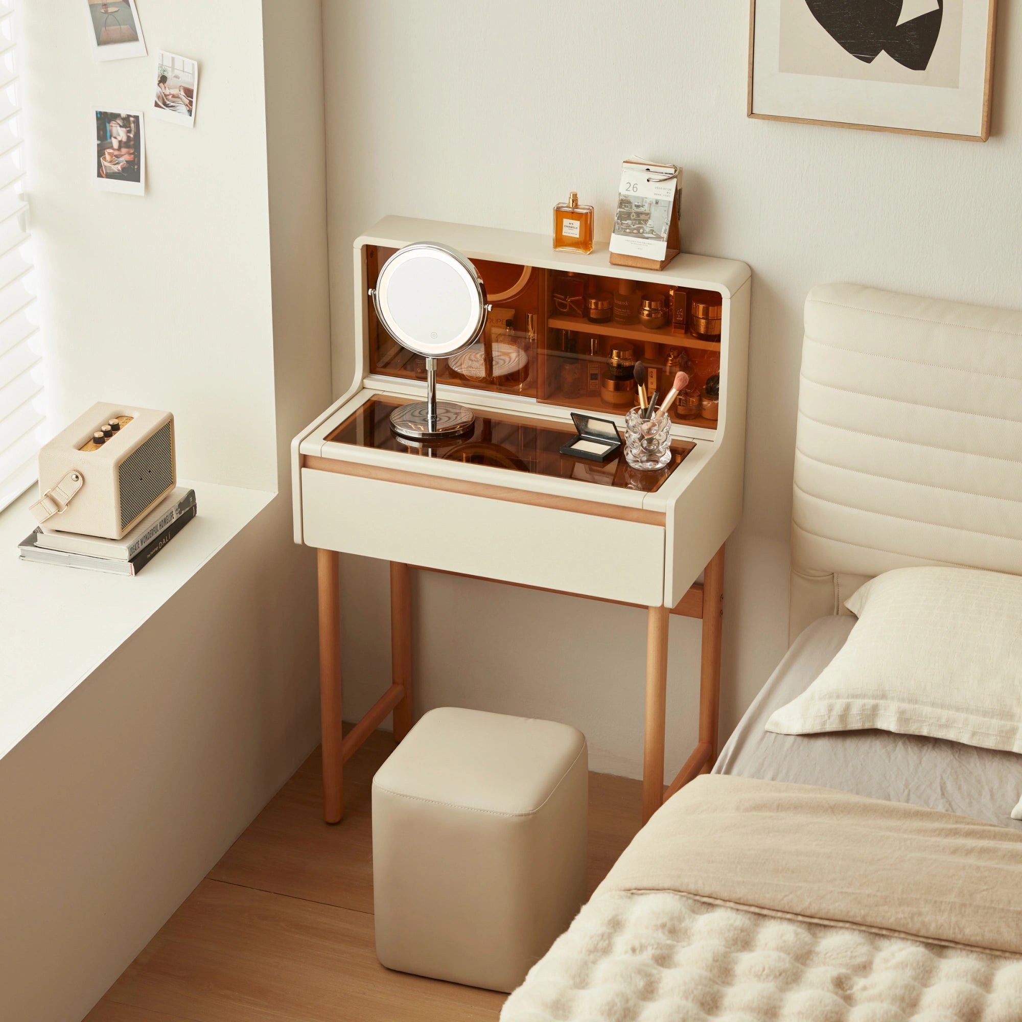 Linspire Evoke Dressing Table with Pull-Out Desktop