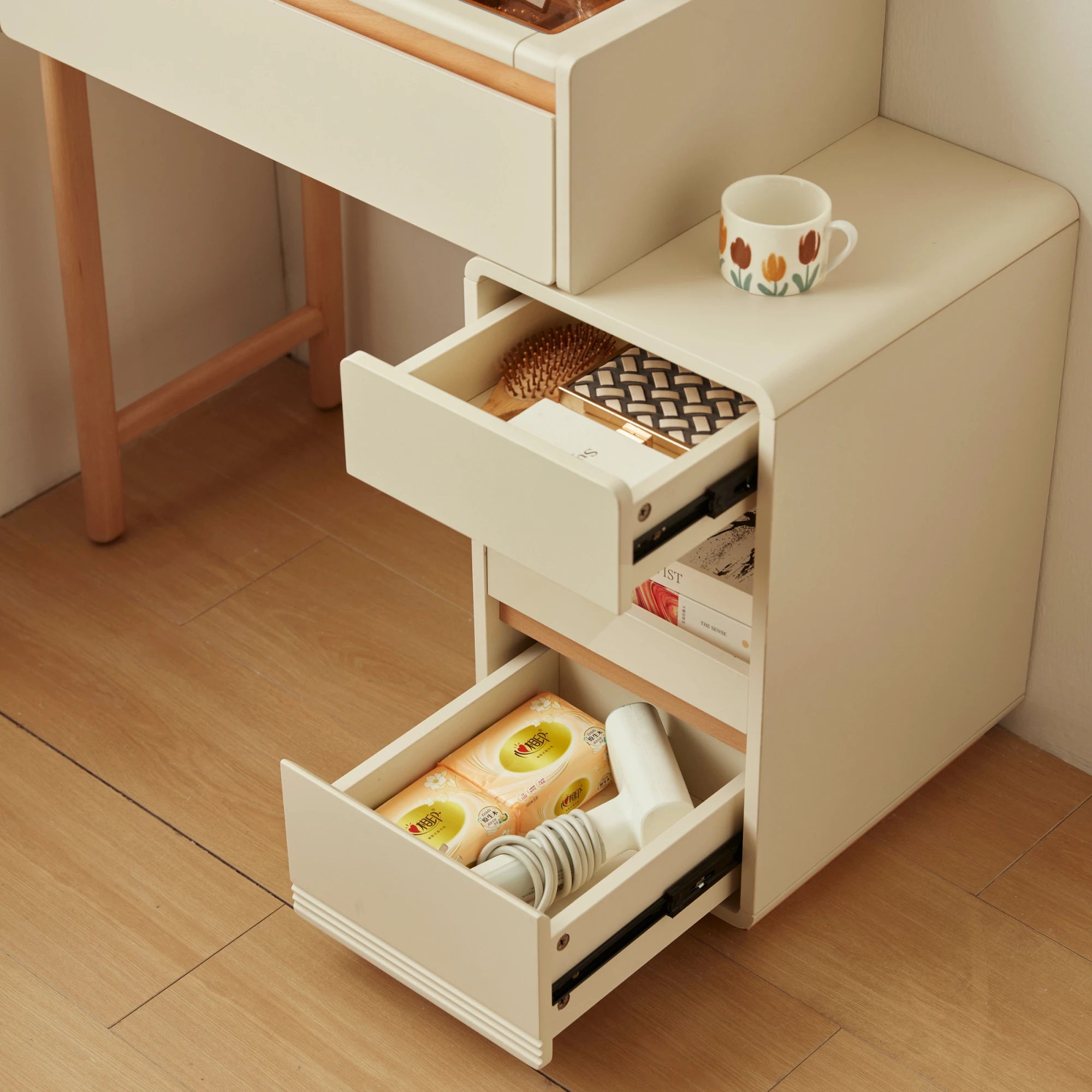 Linspire Evoke Extendable Dressing Table with Pull-Out Desktop