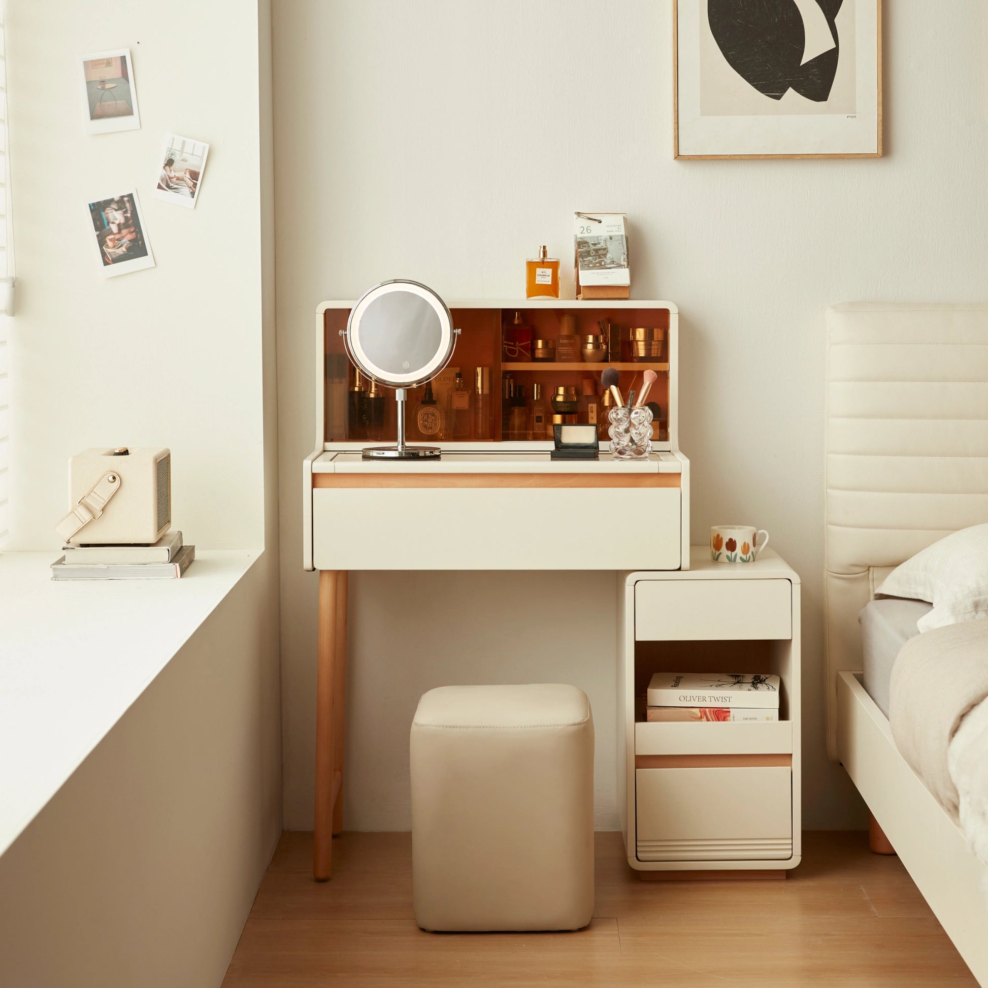 Linspire Evoke Extendable Dressing Table with Pull-Out Desktop