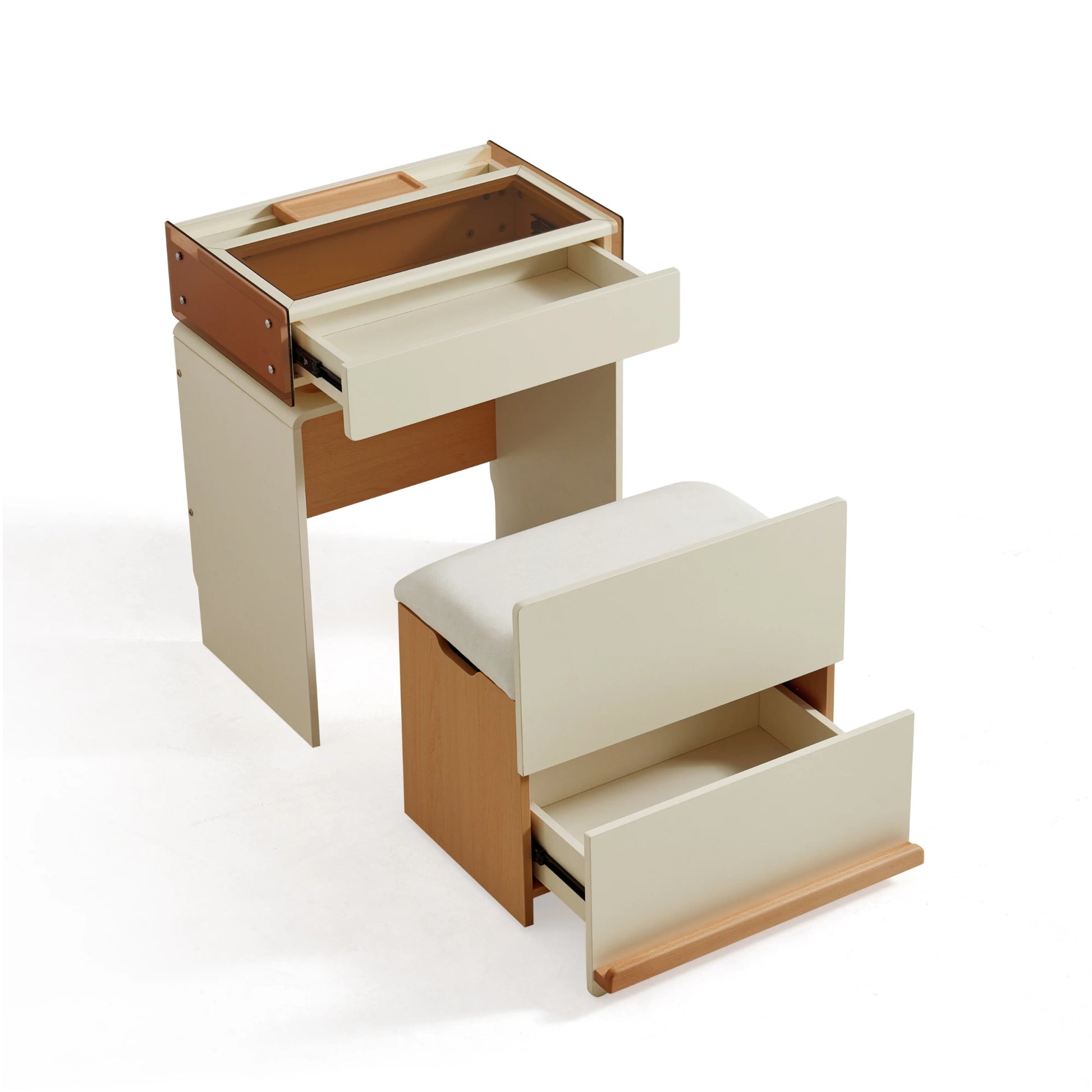 Linspire Evoke Dressing Table with Storage Stool