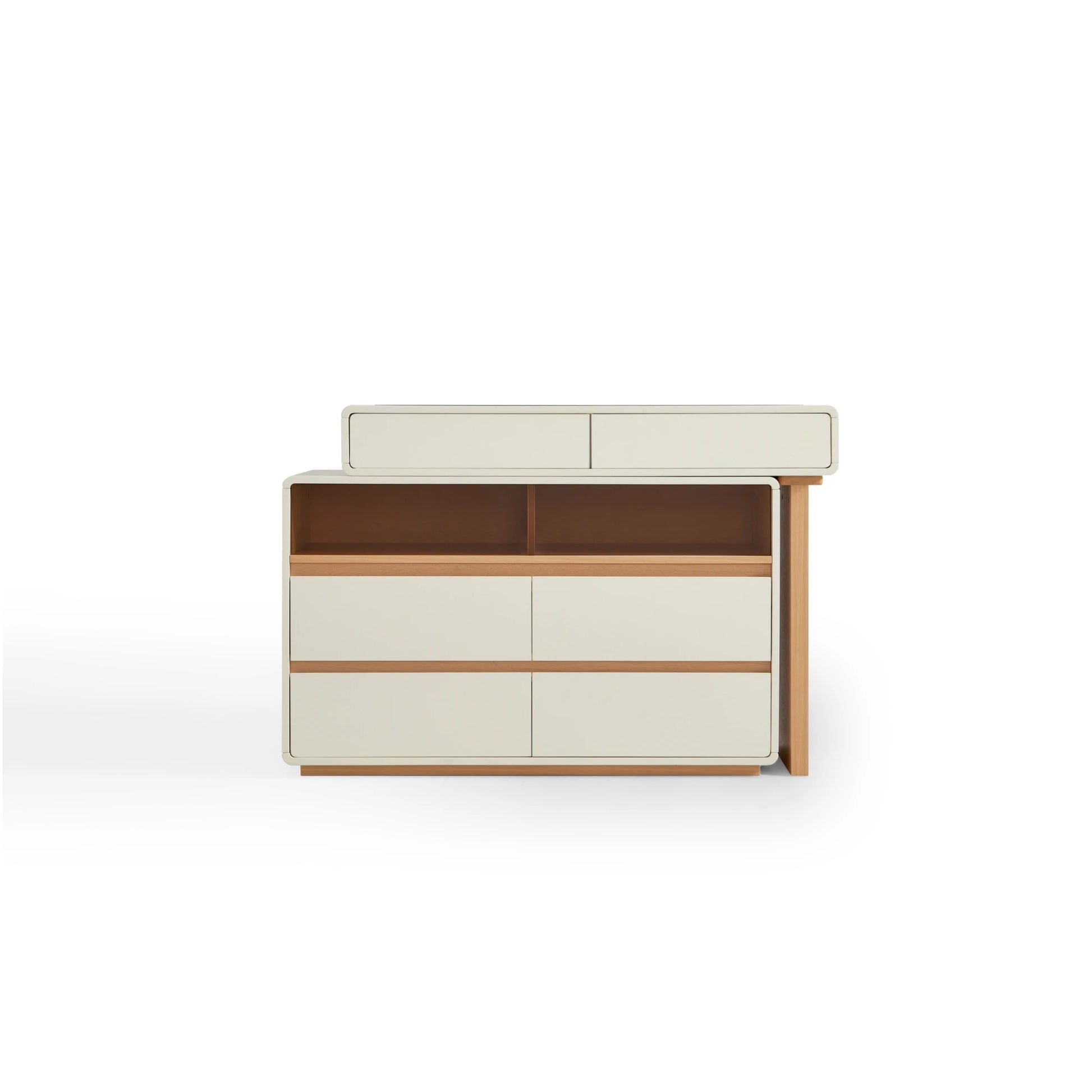 Linspire Evoke Extendable Dressing Table with 4 Drawers Cabinet