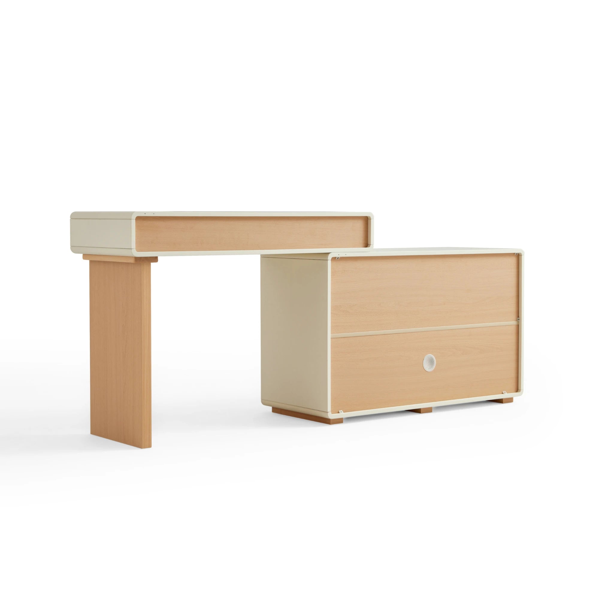 Linspire Evoke Extendable Dressing Table with 4 Drawers Cabinet
