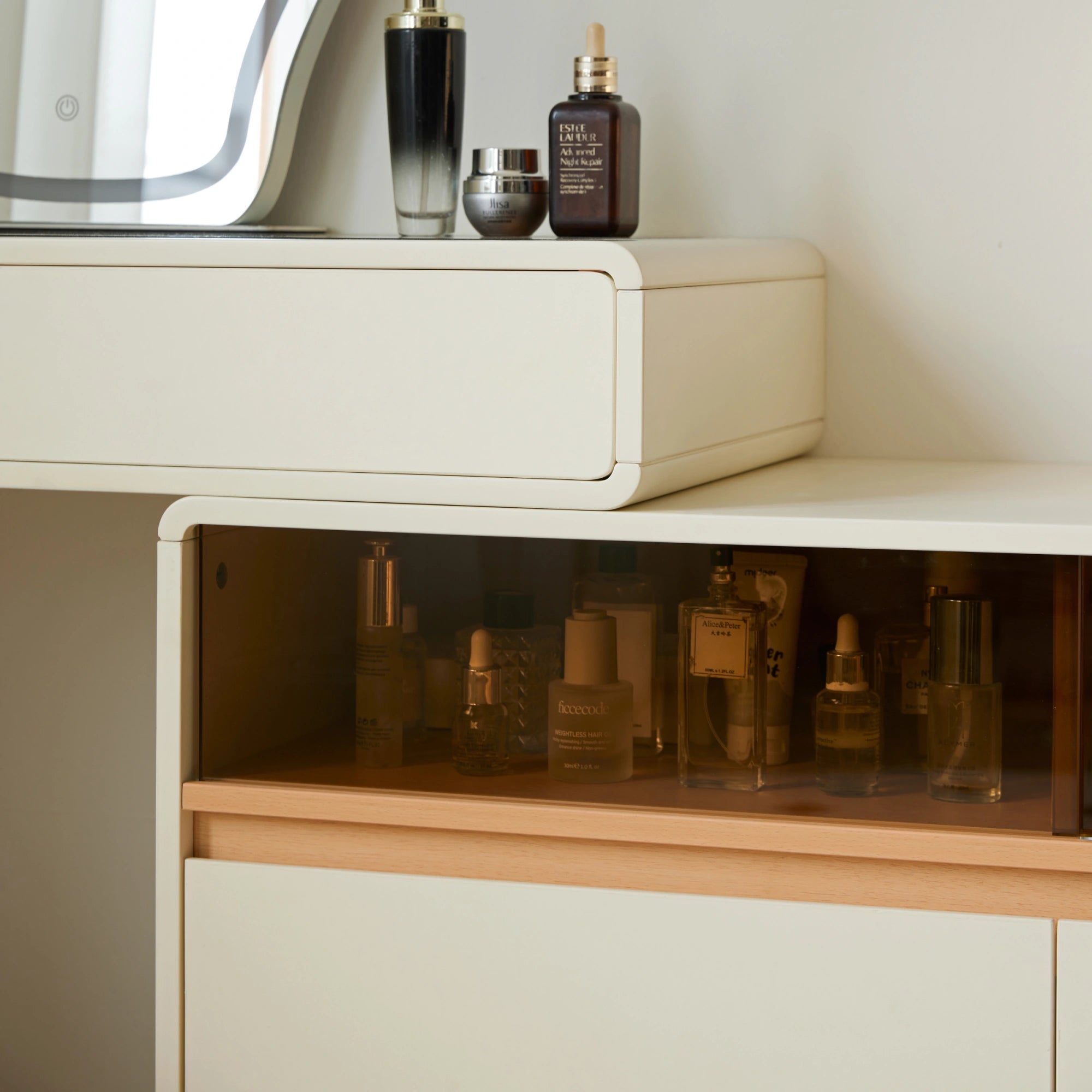 Linspire Evoke Extendable Dressing Table with 4 Drawers Cabinet