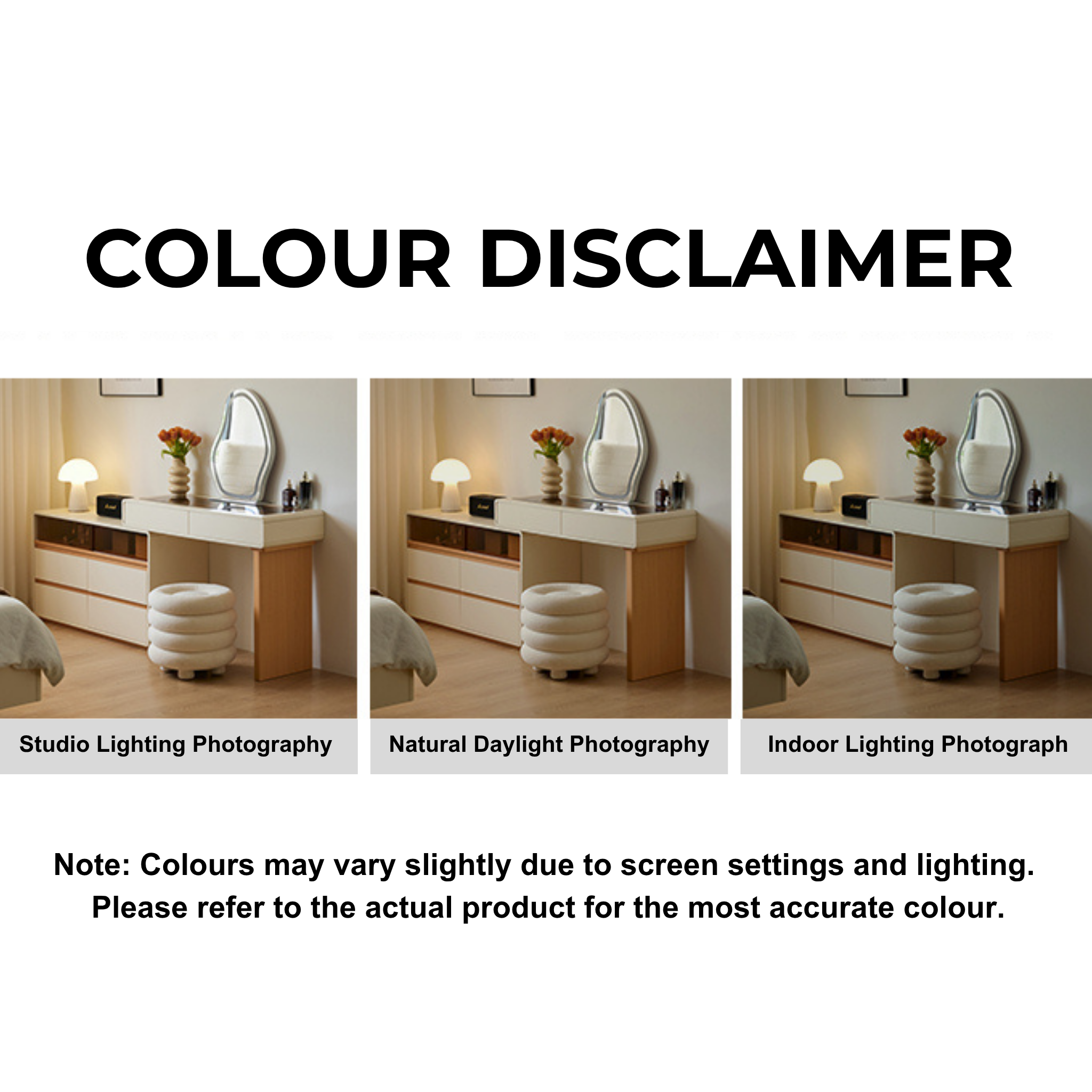 Linspire Evoke Extendable Dressing Table with 2 Drawers Cabinet