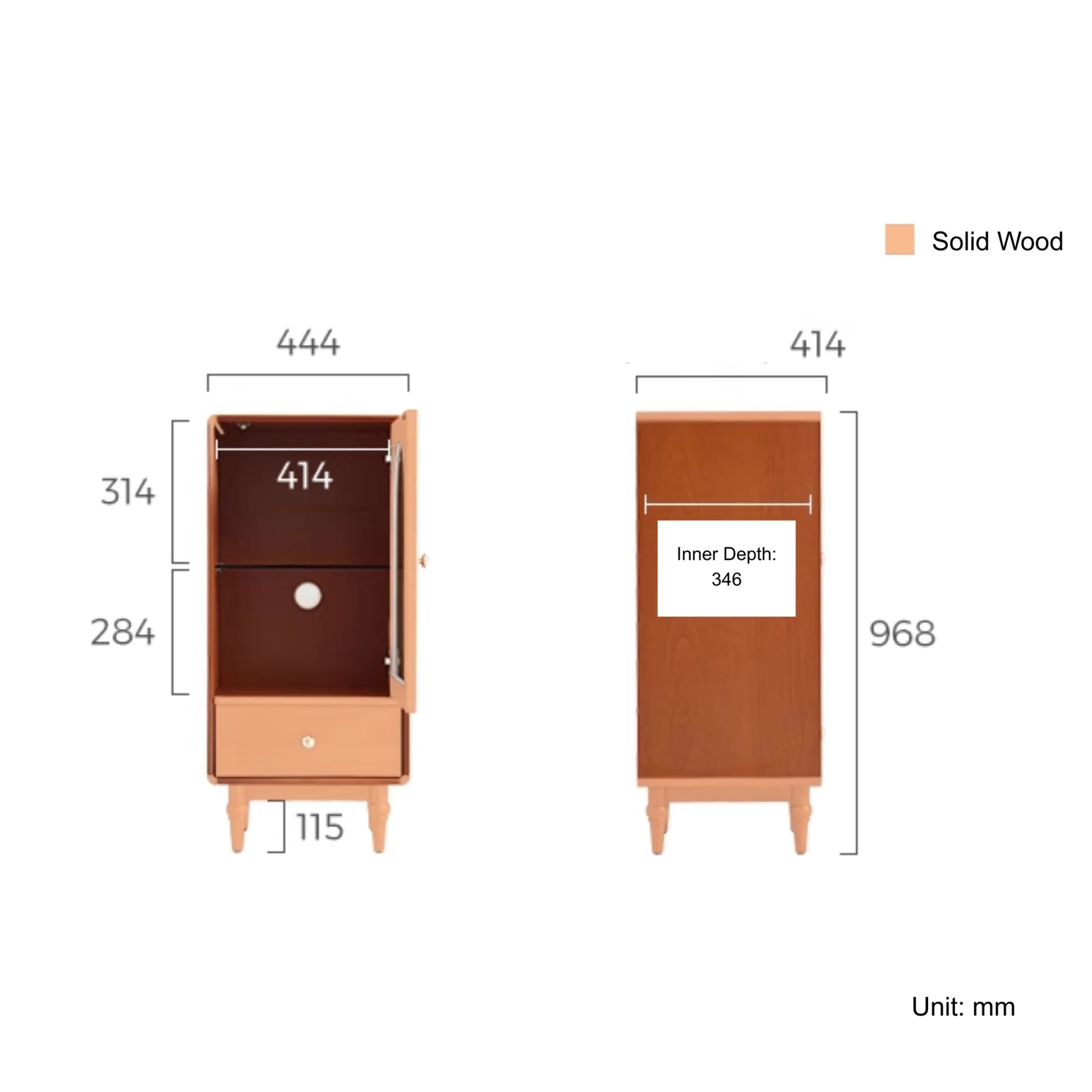 Linspire Gaenor Side Cabinet