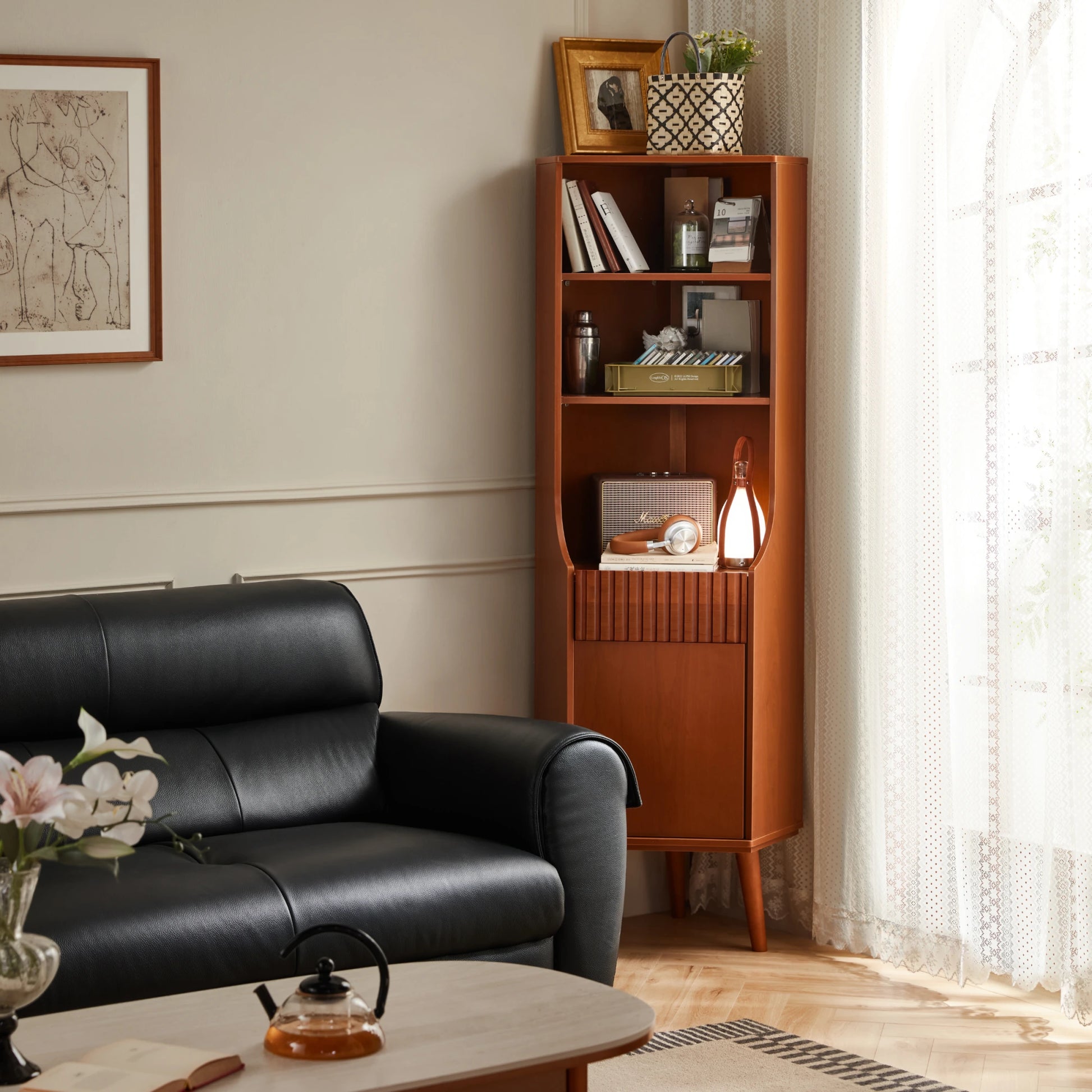 Linspire Gaenor Corner Cabinet