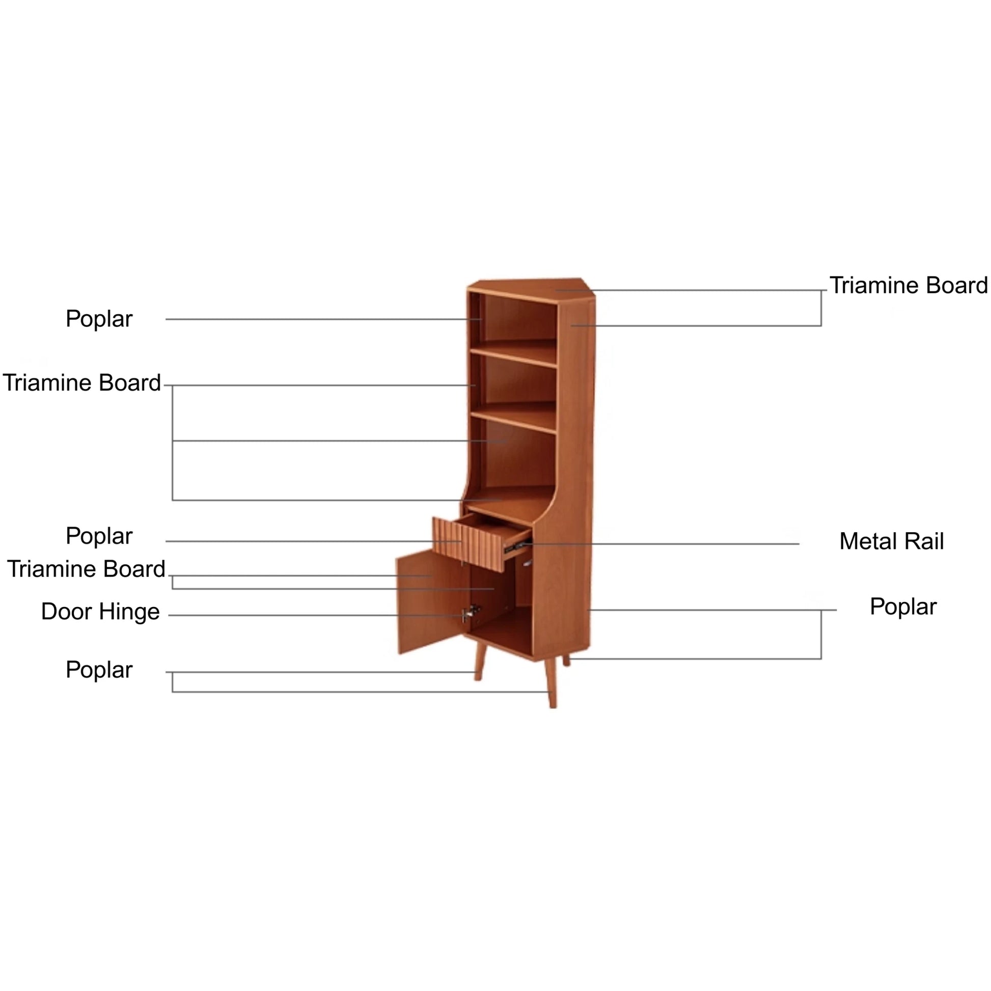 Linspire Gaenor Corner Cabinet